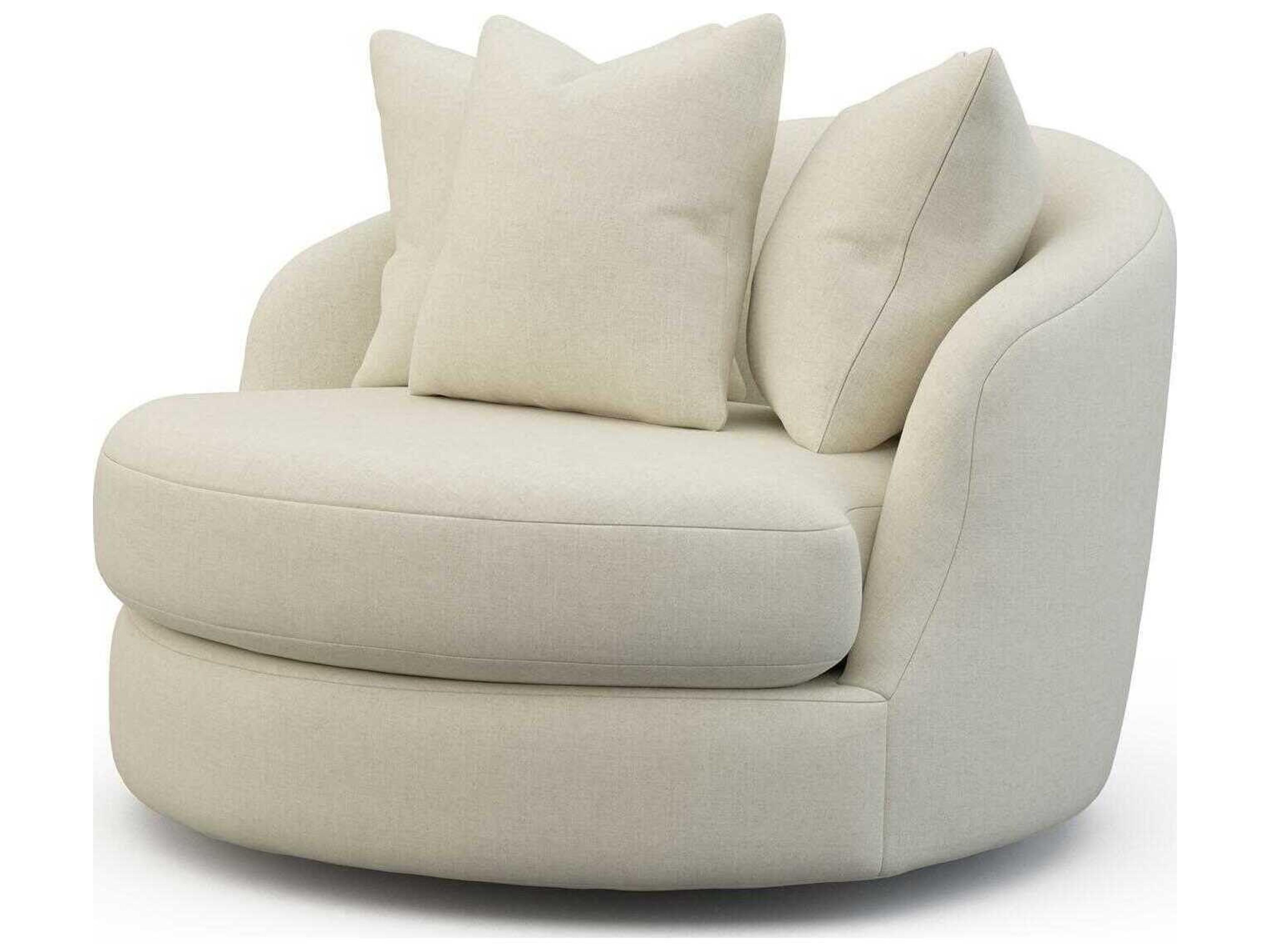 Precedent Edward Swivel Beige Chair and a Half