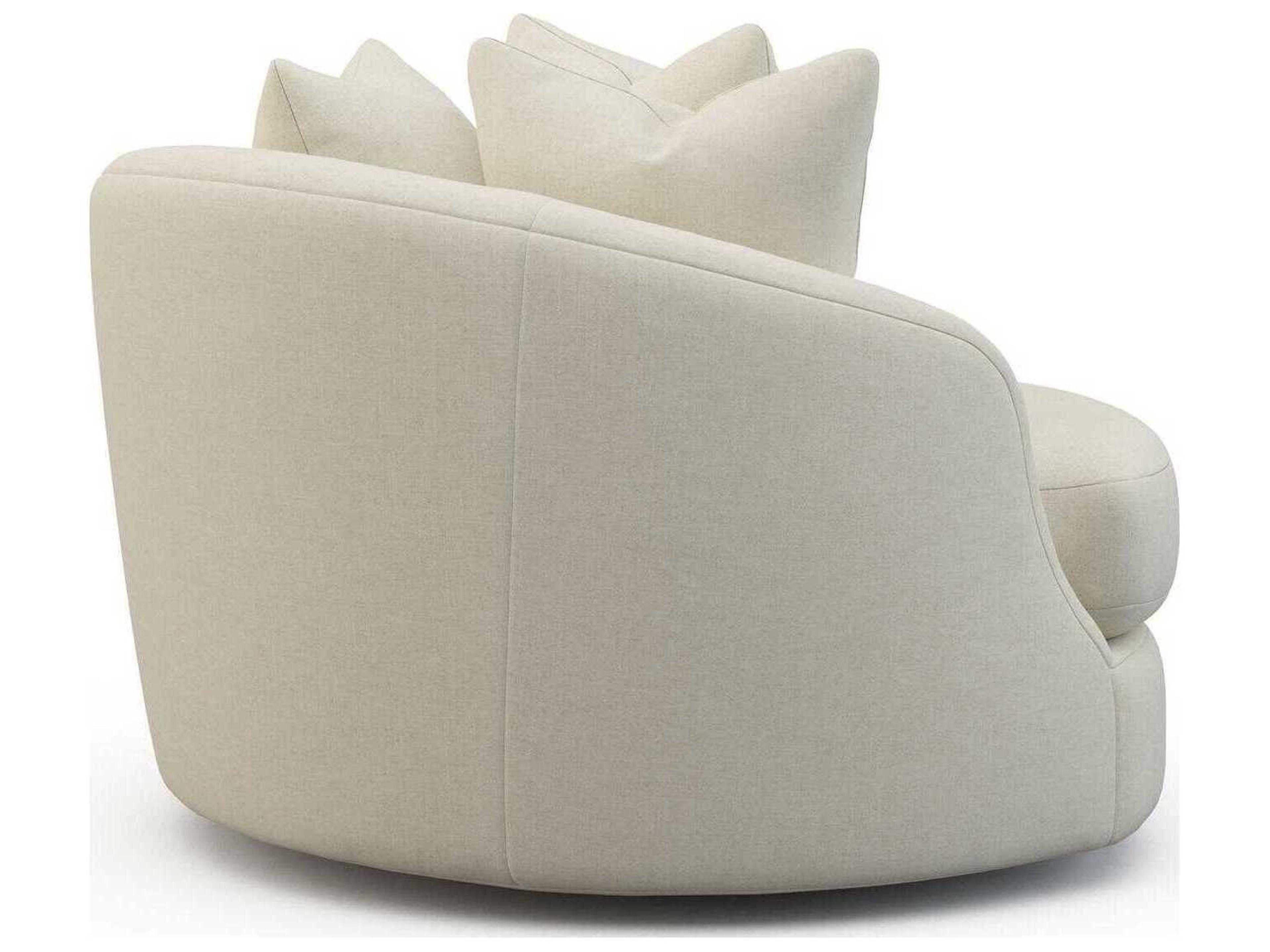 Precedent Edward Swivel Beige Chair and a Half