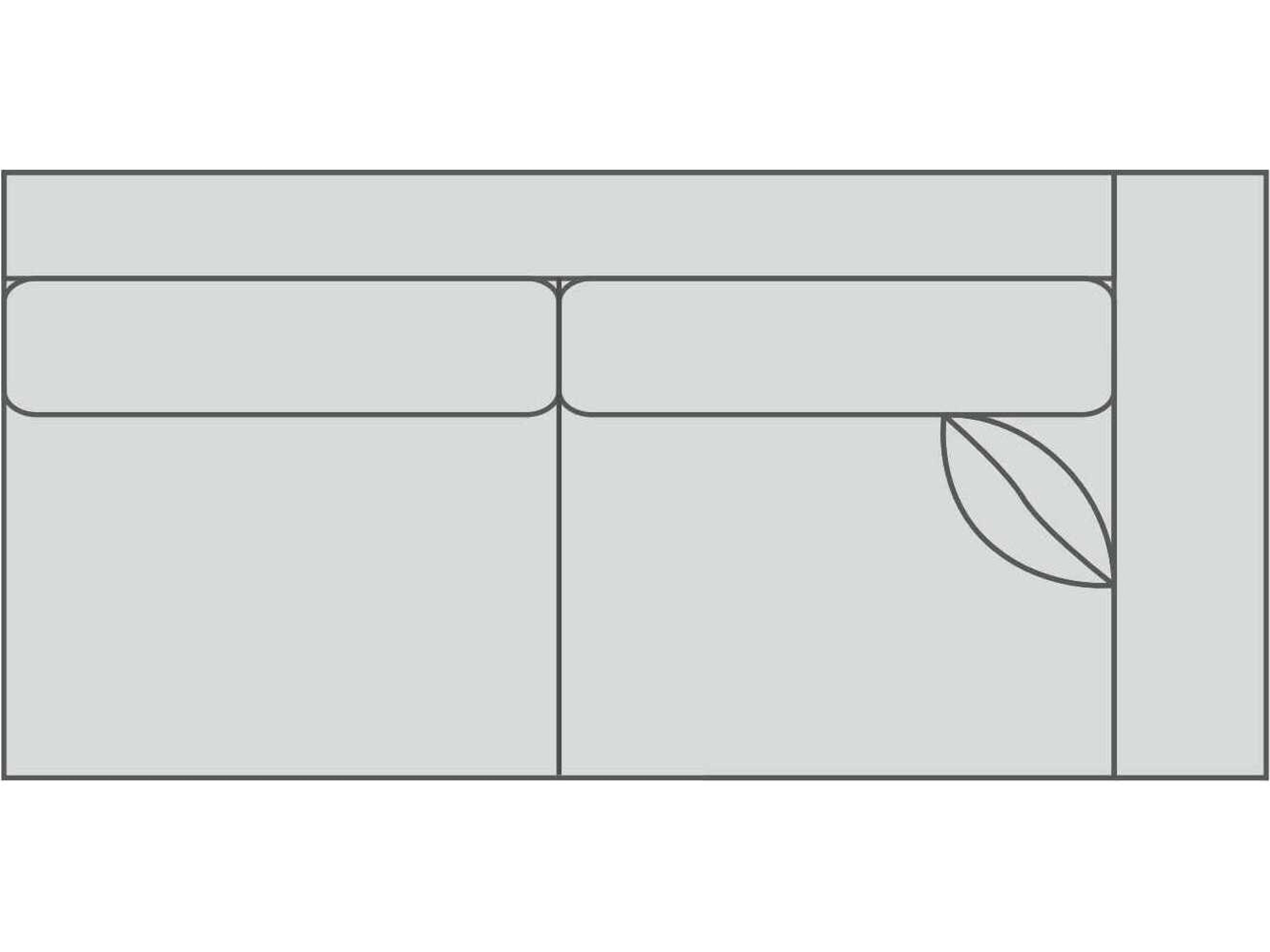 Newman 2/2 Right Arm WIde Modular Loveseat (w/ -KL)