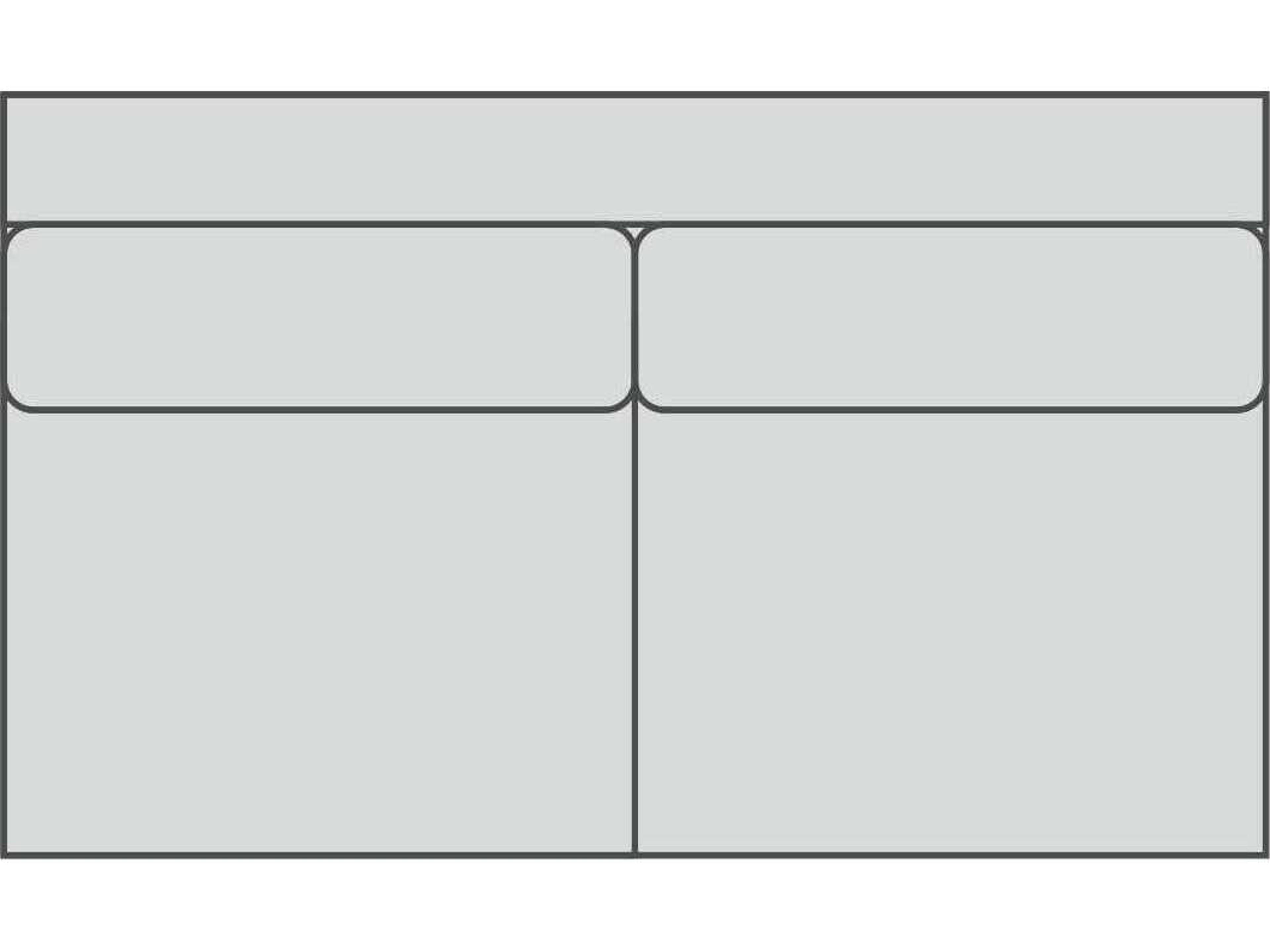 Newman 2/2 Armless Standard Modular Loveseat