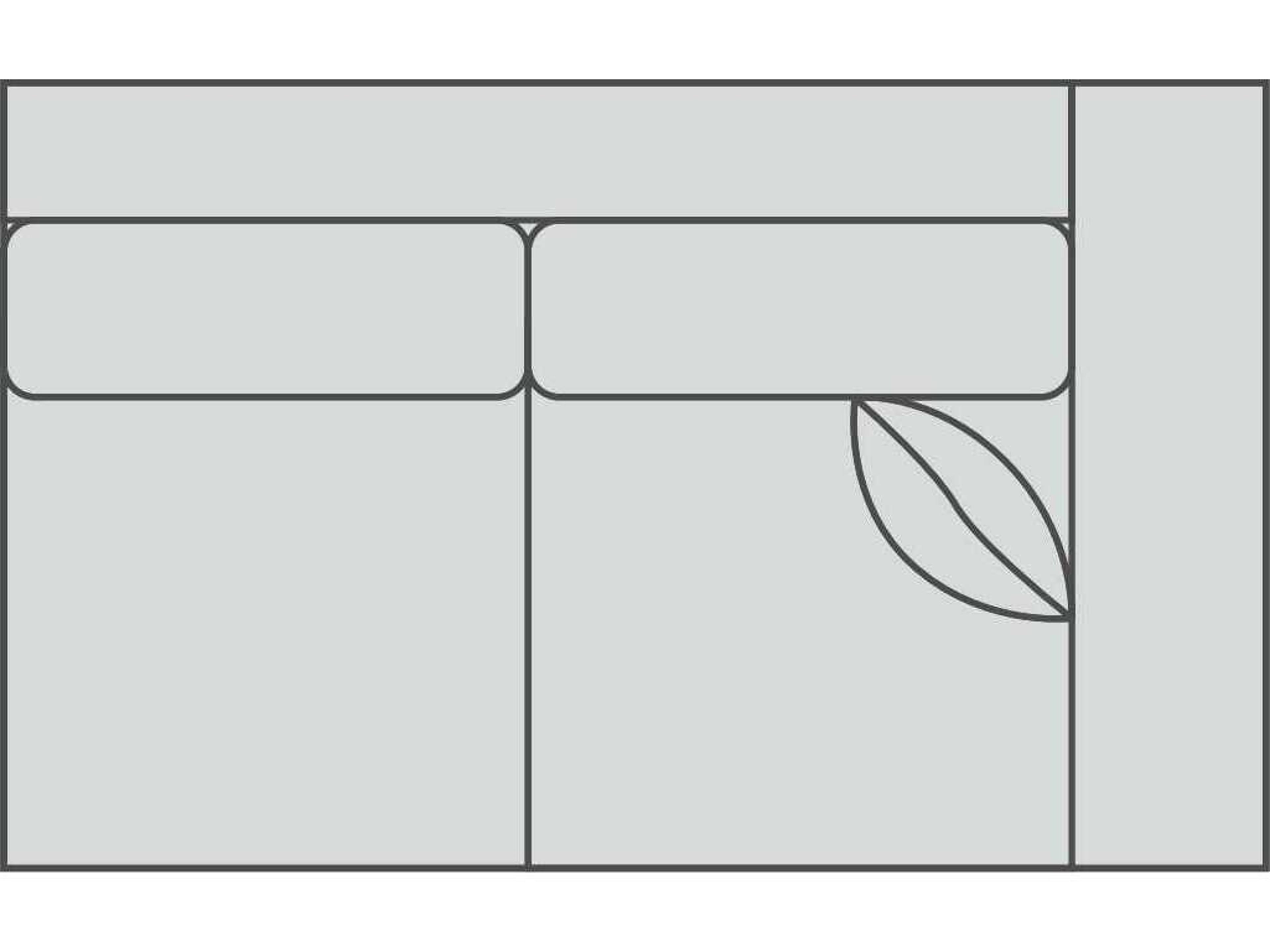 Newman 2/2 Right Arm Modular Loveseat