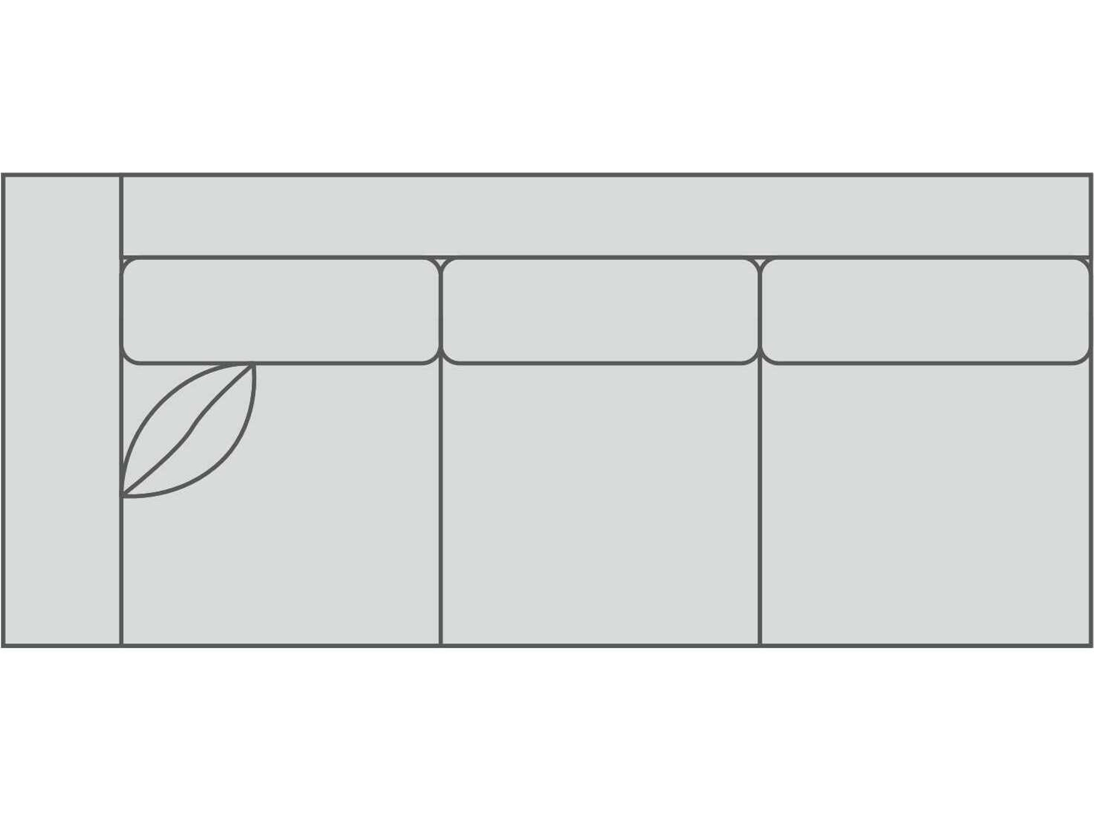Newman 3/3 Left Arm Modular Sofa