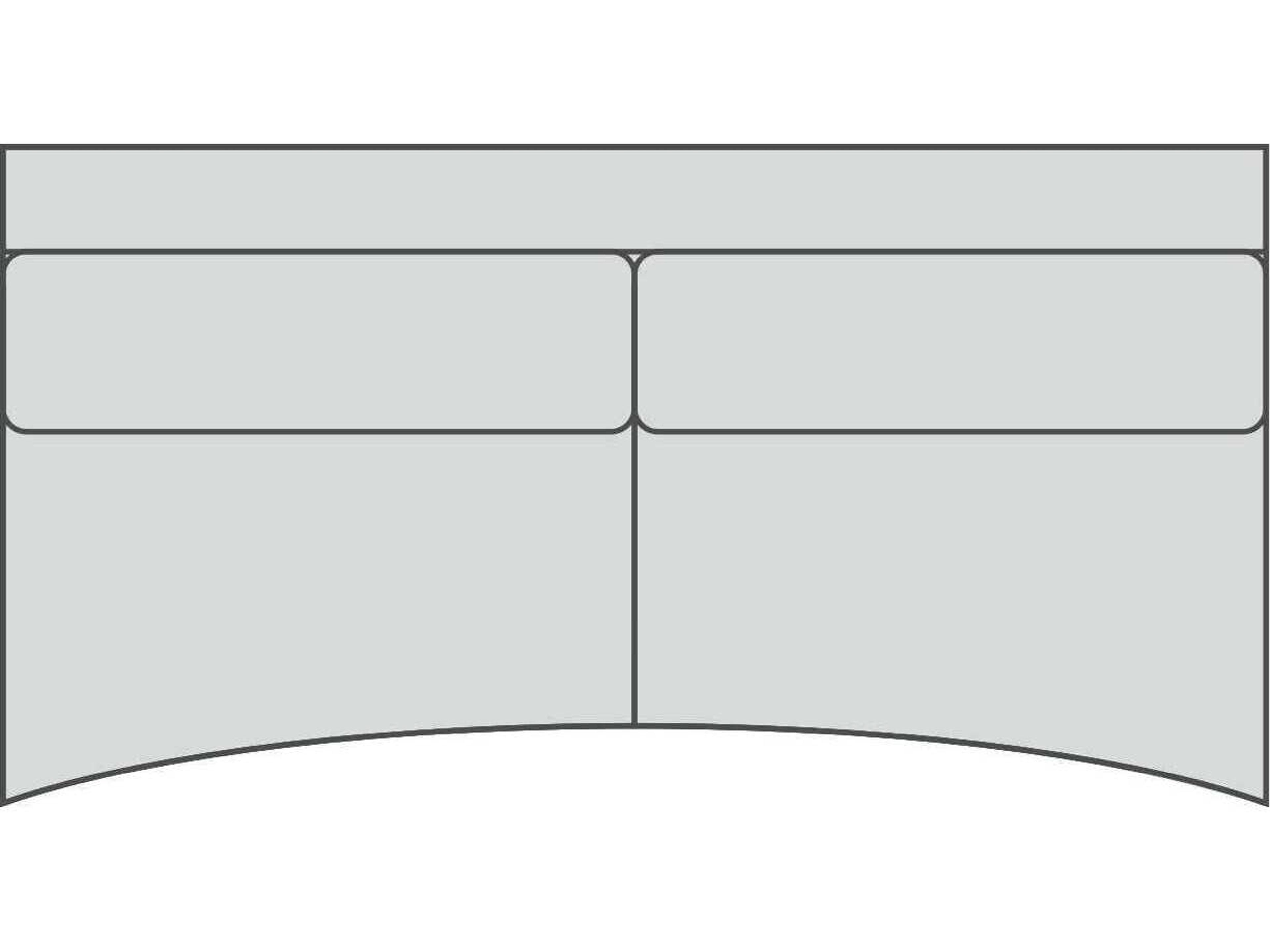 Newman 3/3 Armless Shaped Modular Sofa