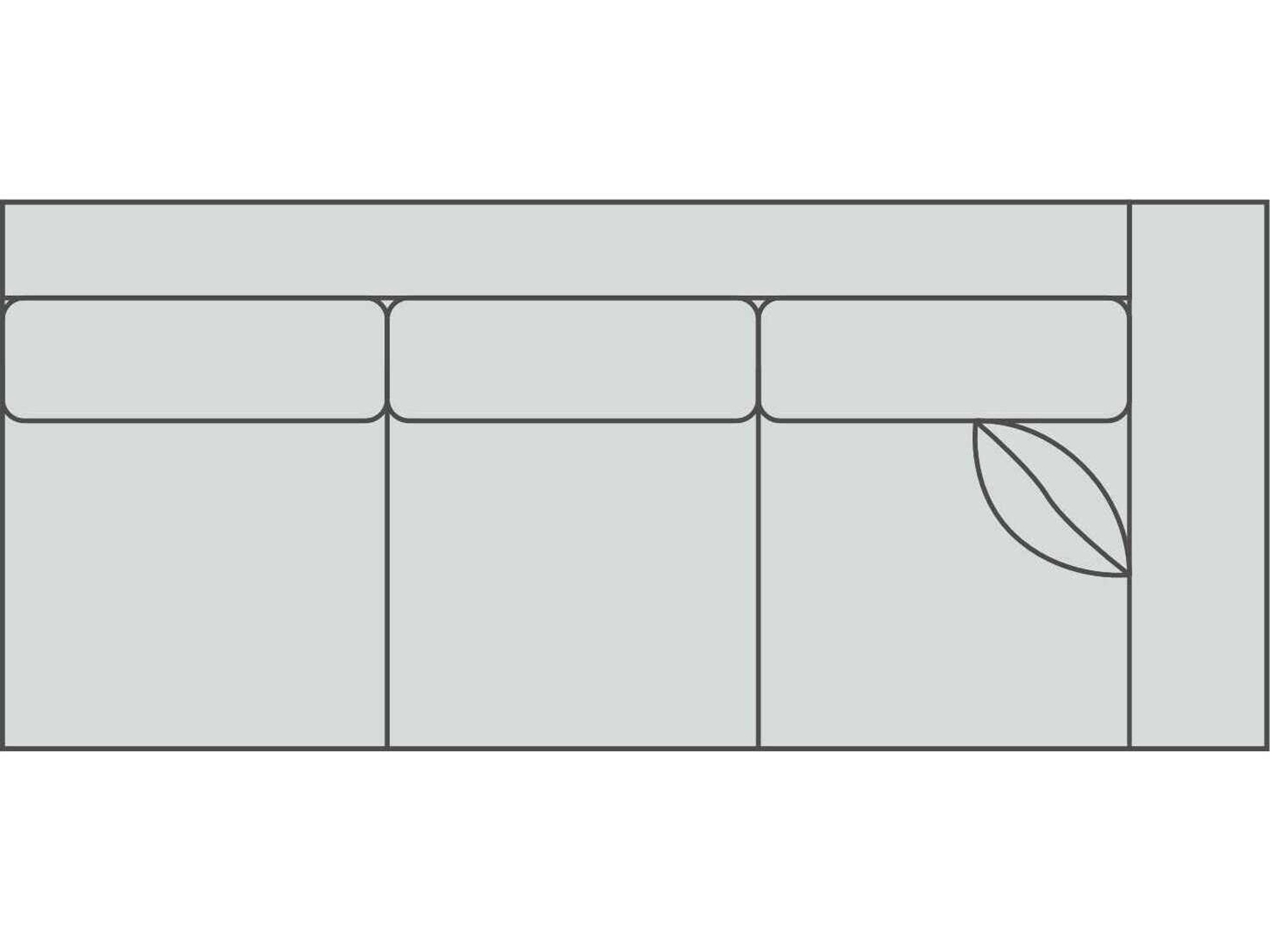 Newman 3/3 Right Arm Modular Sofa