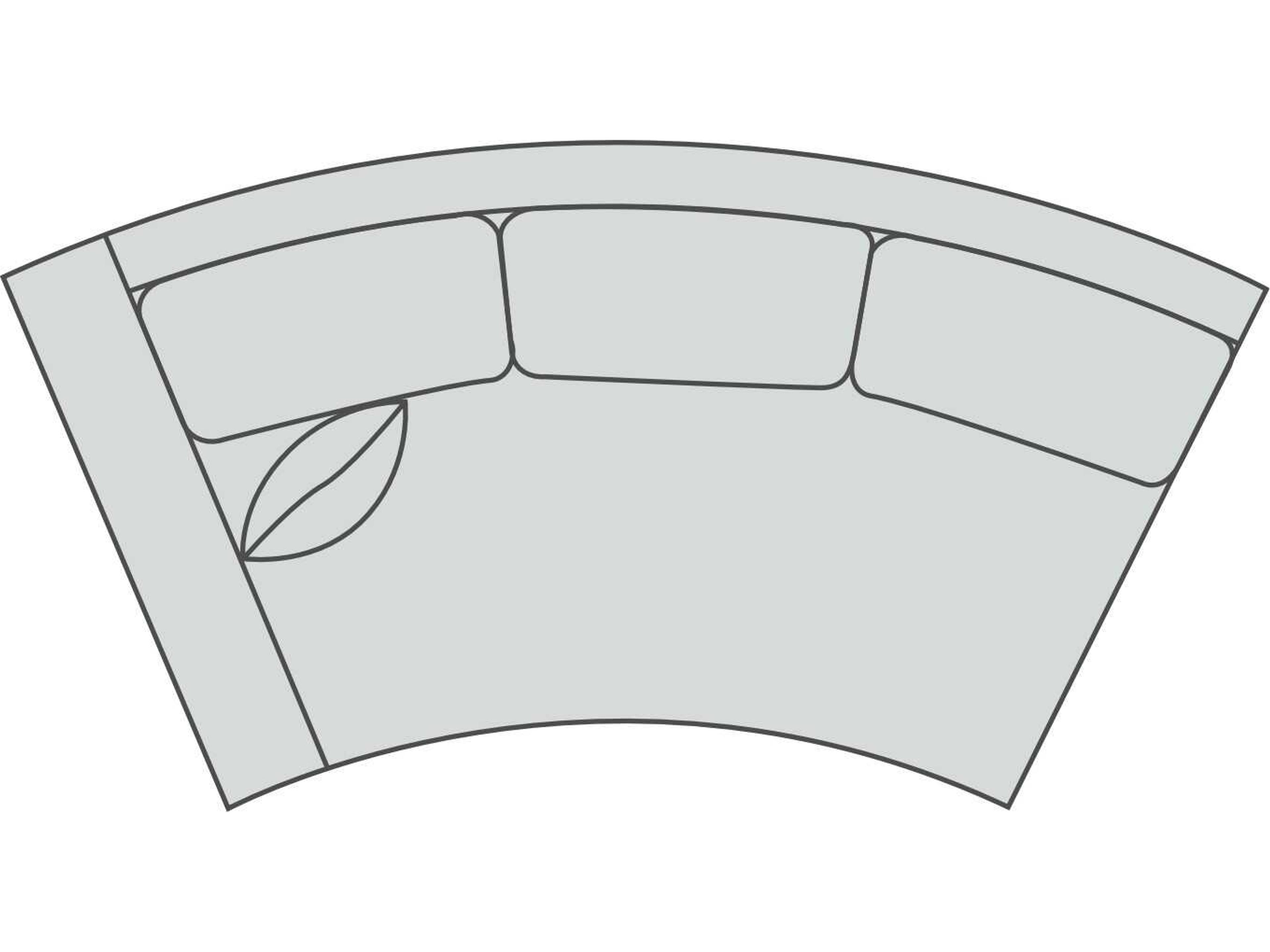 Clifton Curved Left Arm Modular Sofa