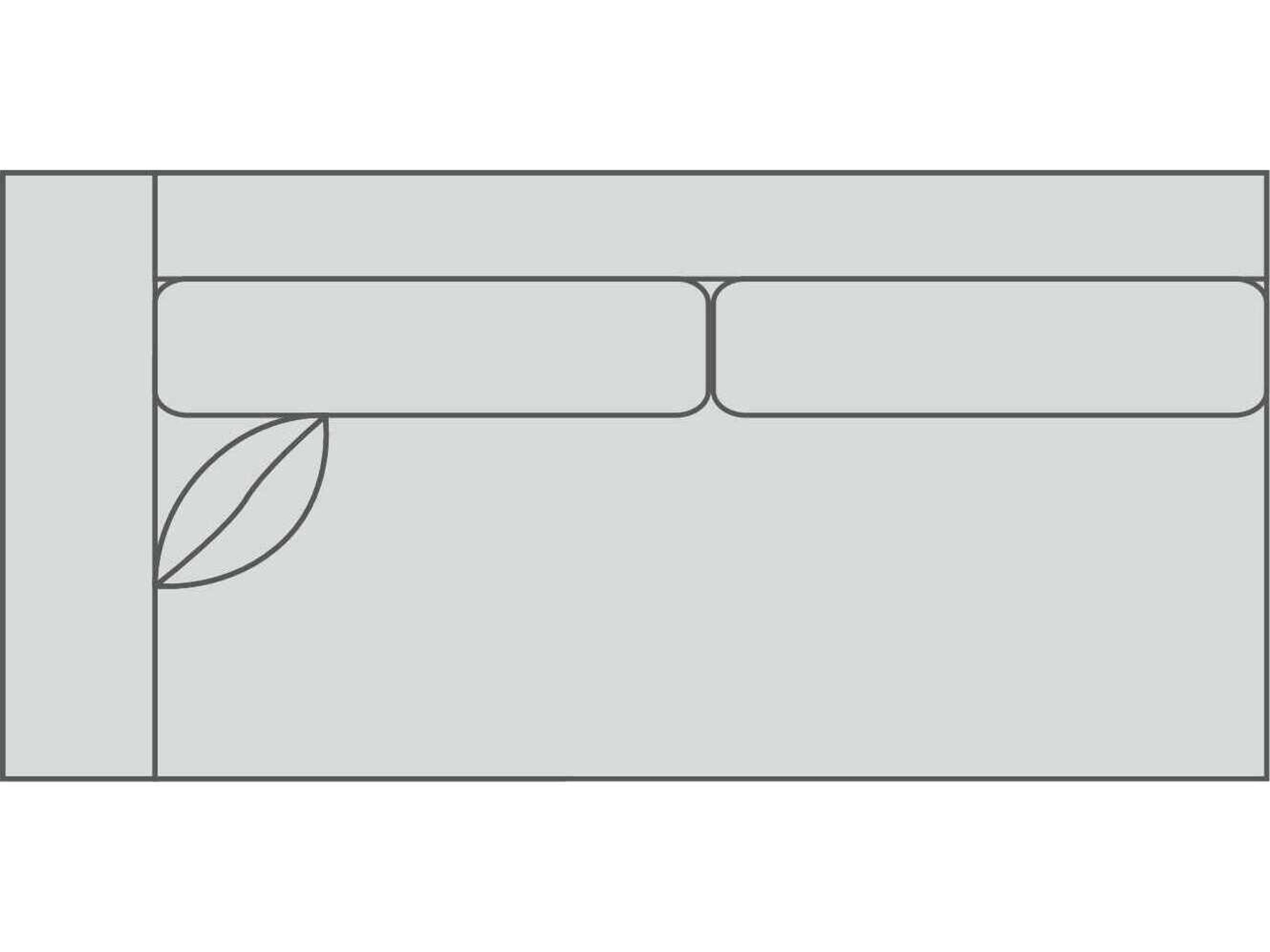 Larabee 2/1 Left Arm Wide Modular Loveseat (w/ -KR)