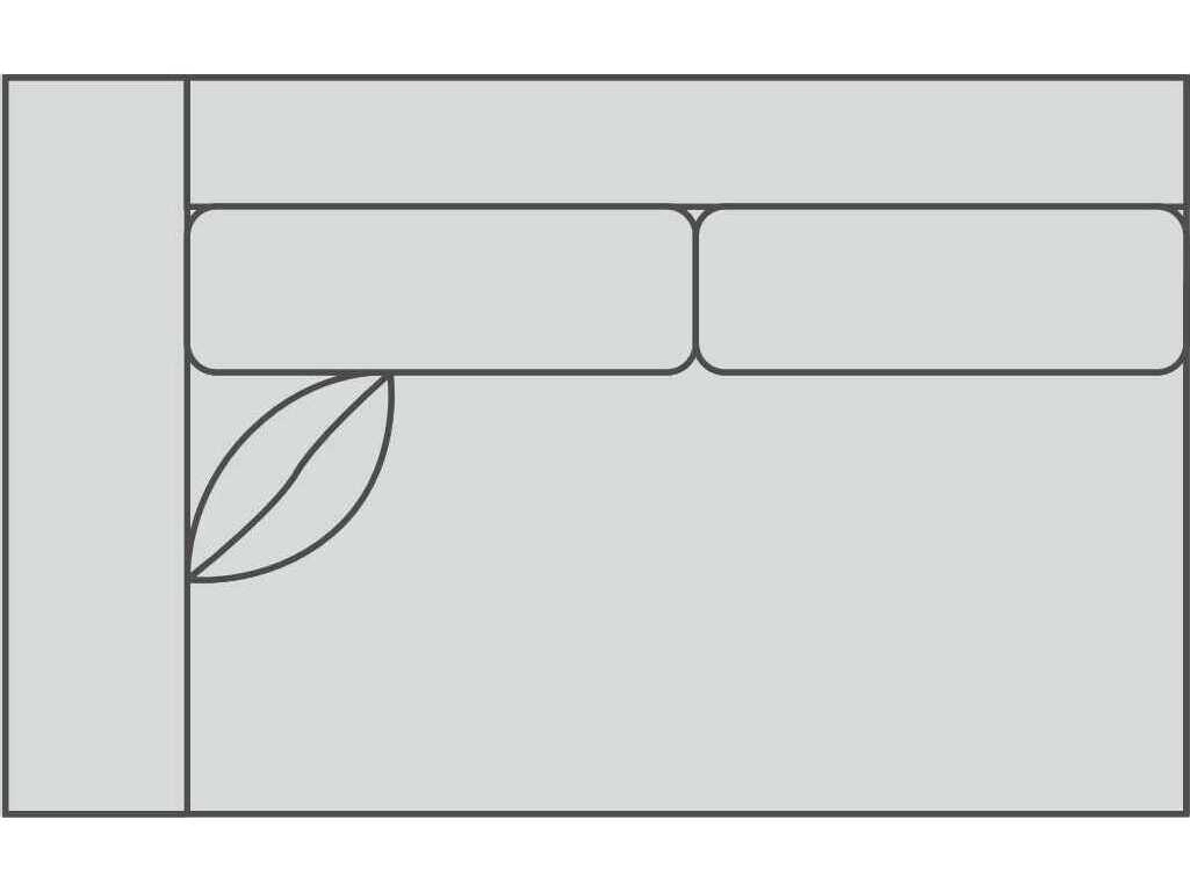Larabee 2/1 Left Arm Modular Loveseat