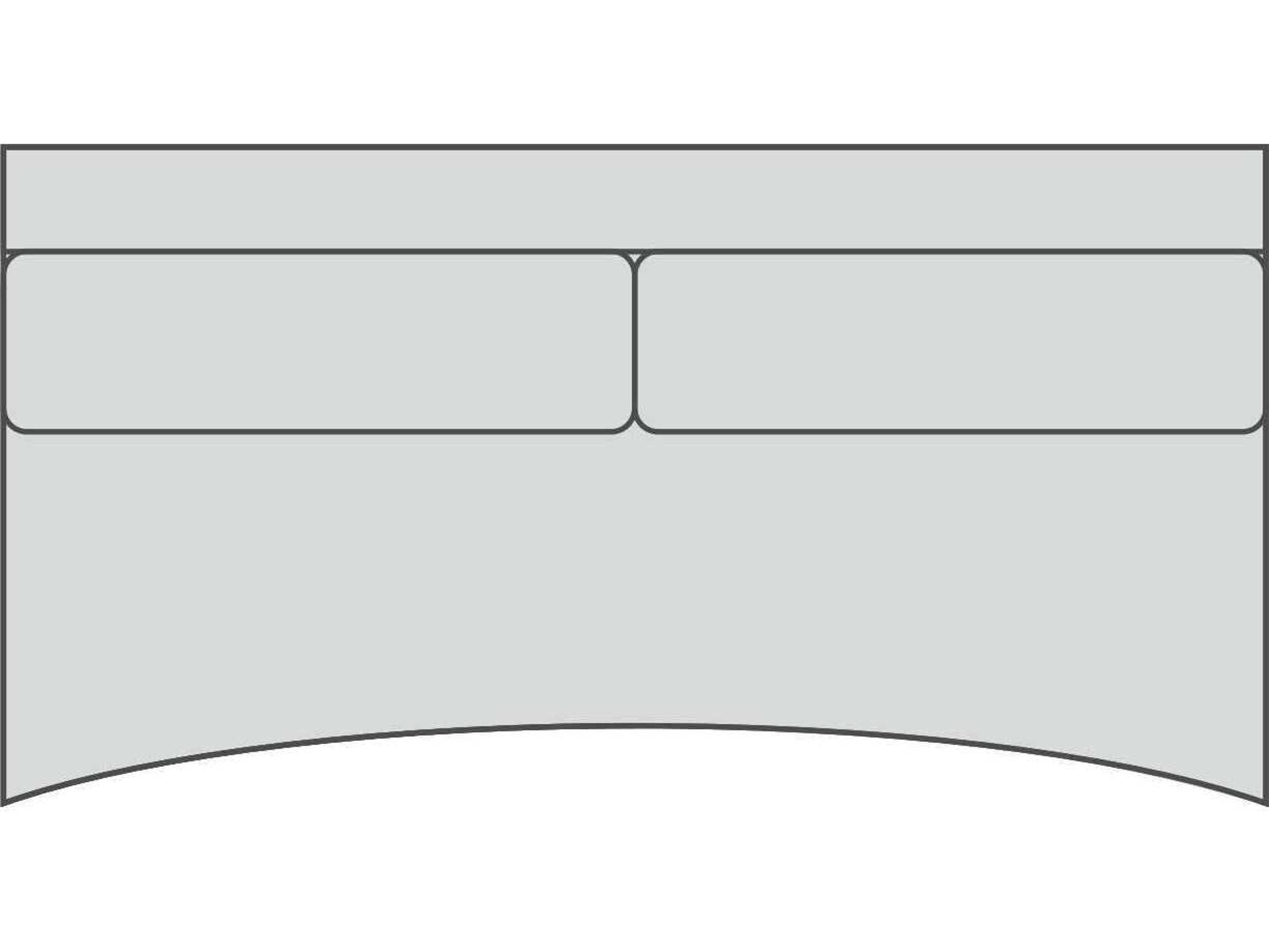 Larabee 2/1 Armless Shaped Modular Sofa