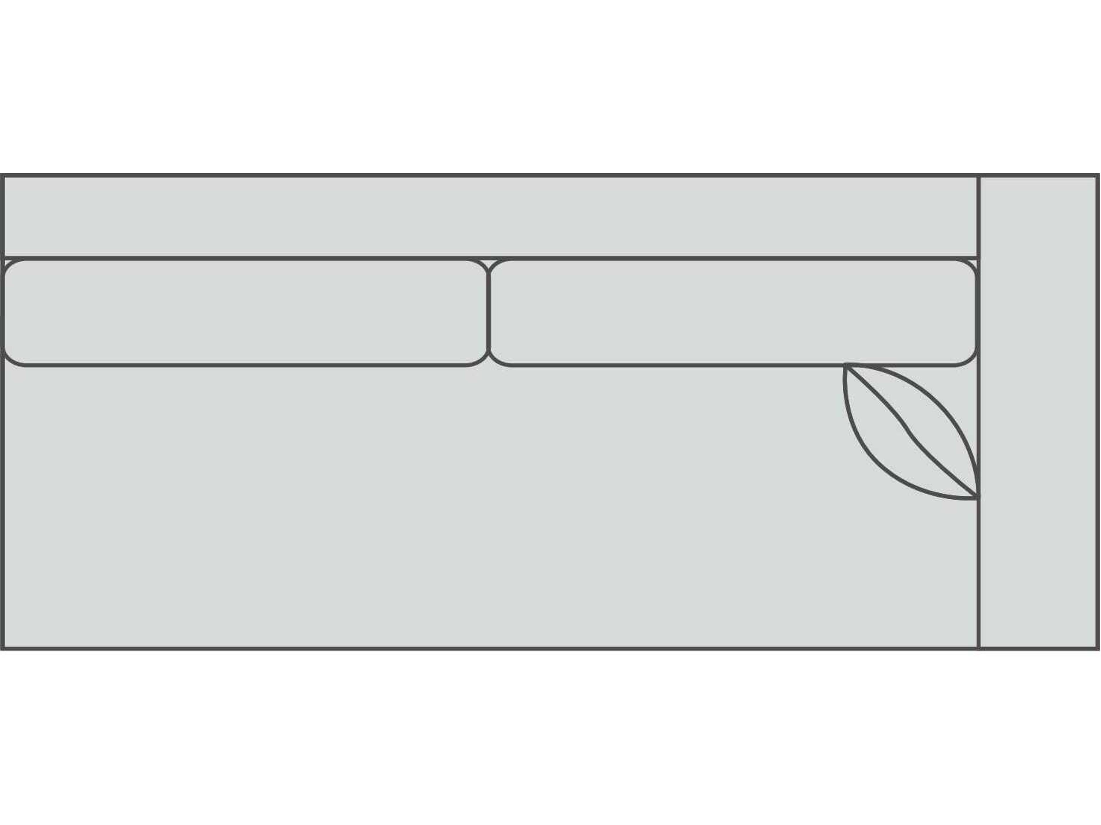 Larabee 2/1 Right Arm Modular Sofa