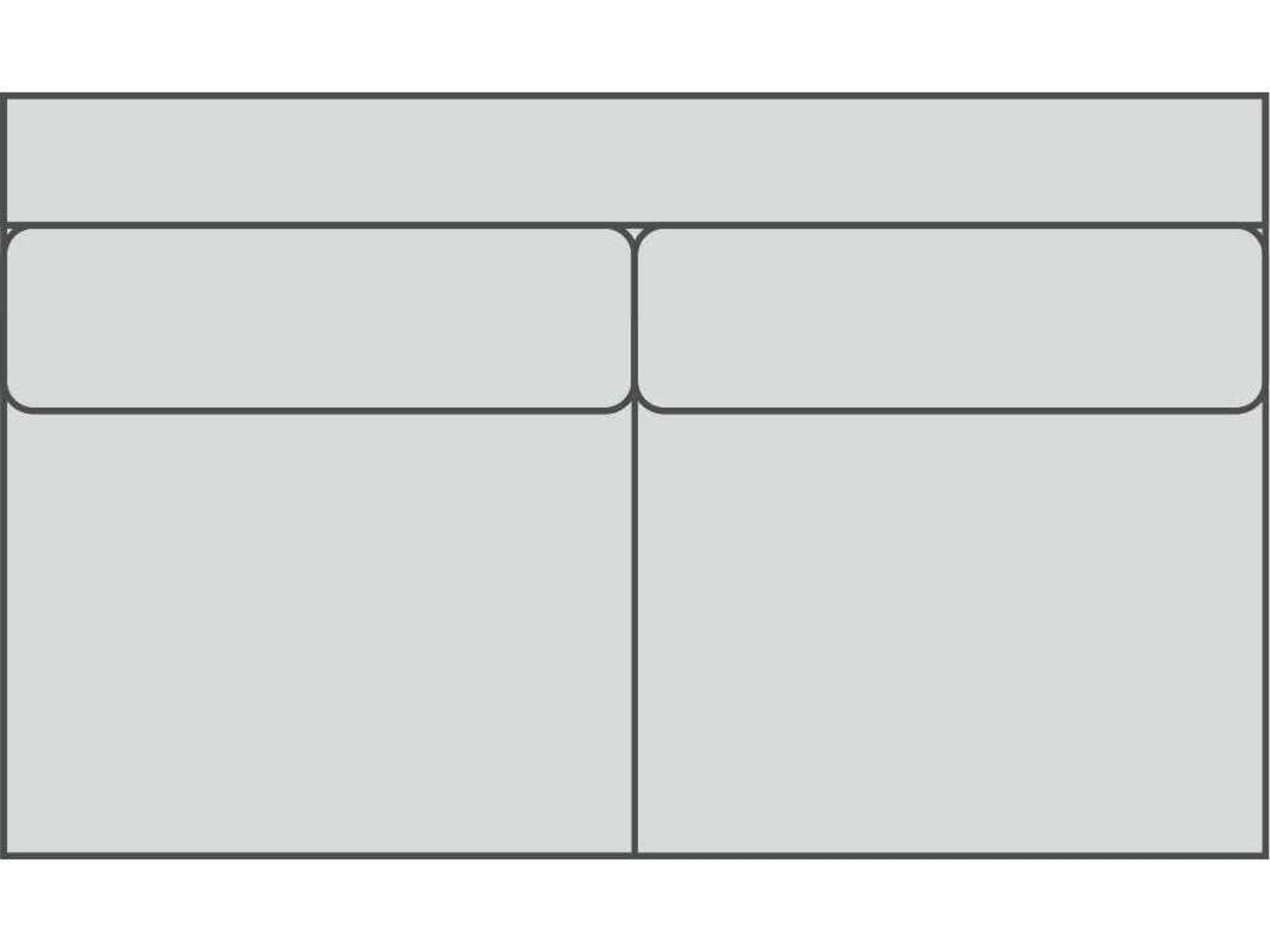Clavin 2/2 Armless Standard Modular Loveseat