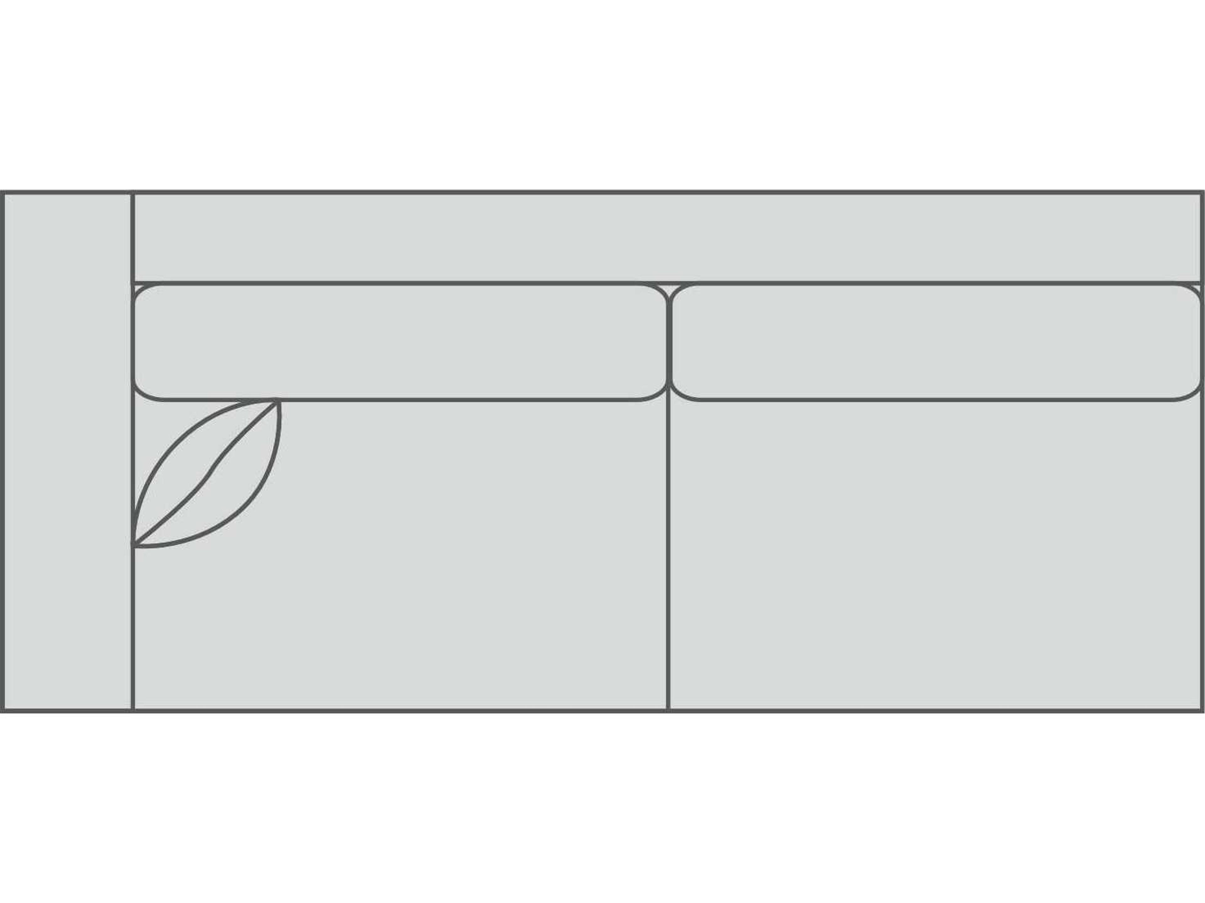 Clavin 2/2 Left Arm Modular Sofa