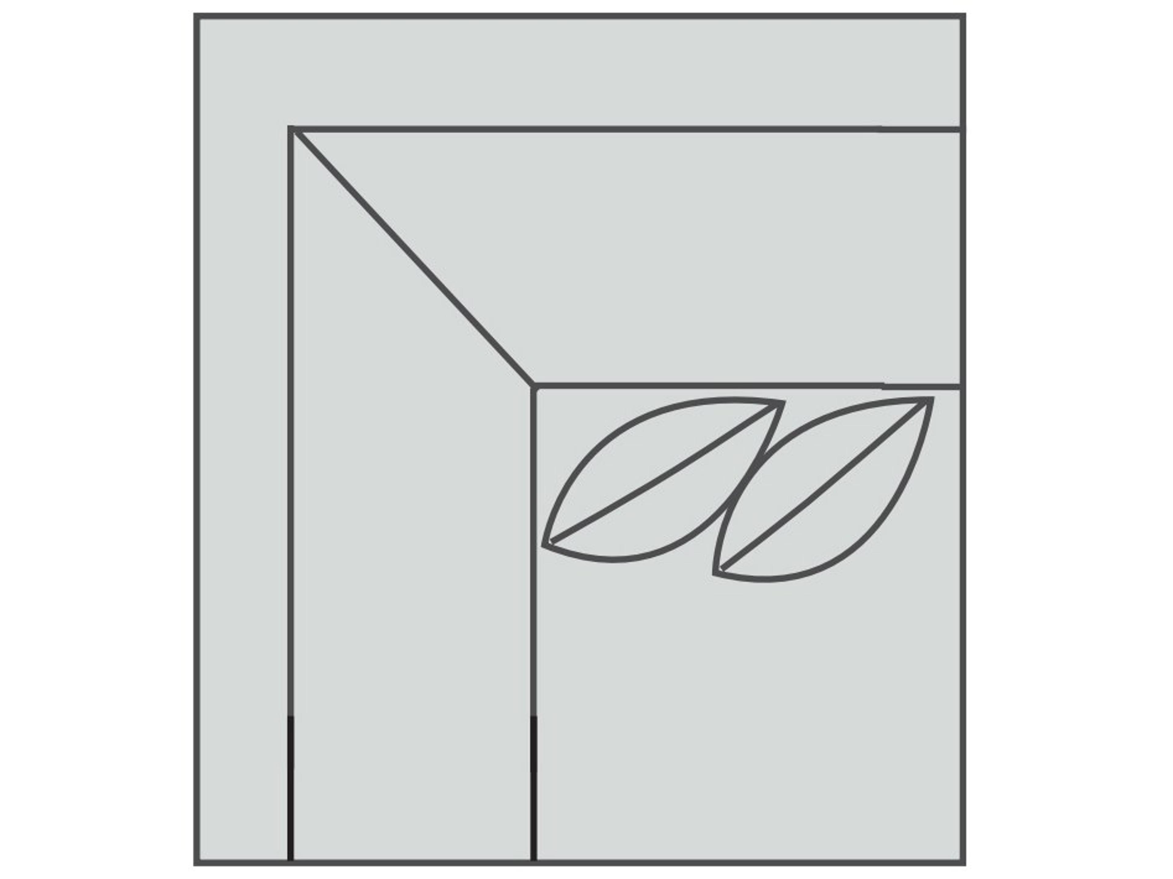 Luxe Life Inside Corner Wedge Chair