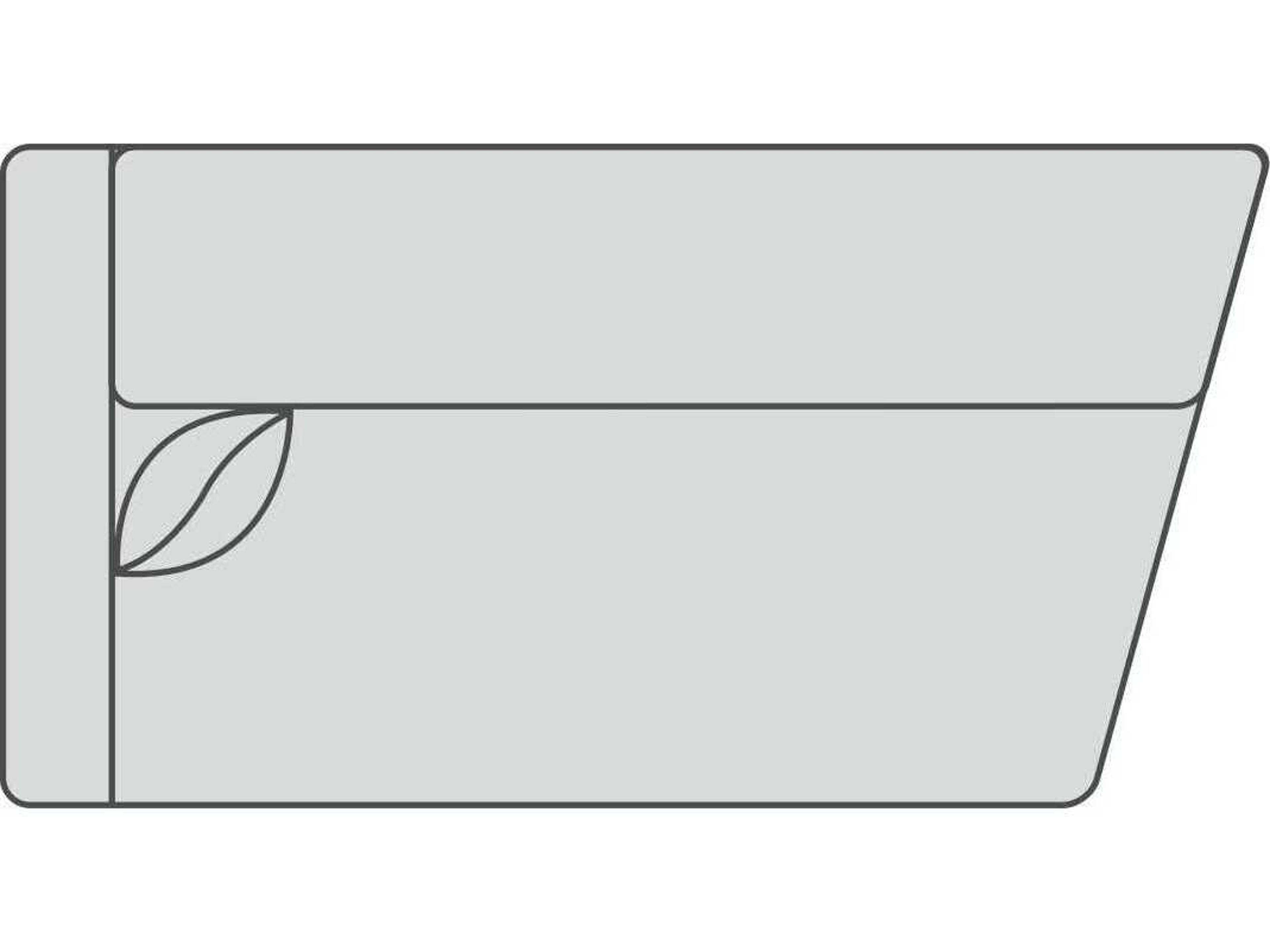 Keaton Angled Left Arm Modular Loveseat