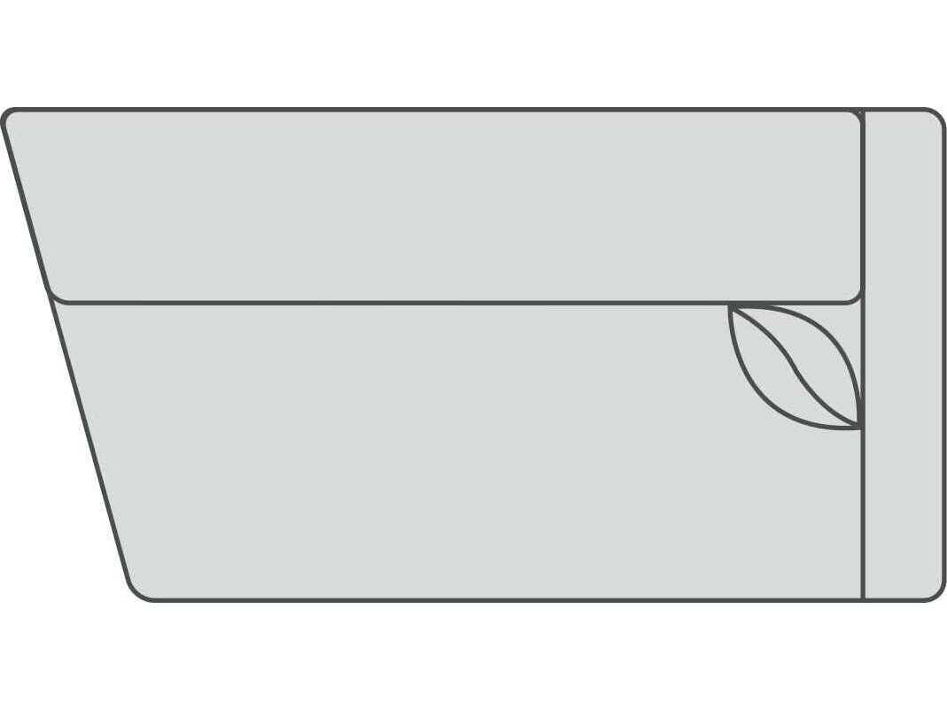Keaton Angled Right Arm Modular Loveseat