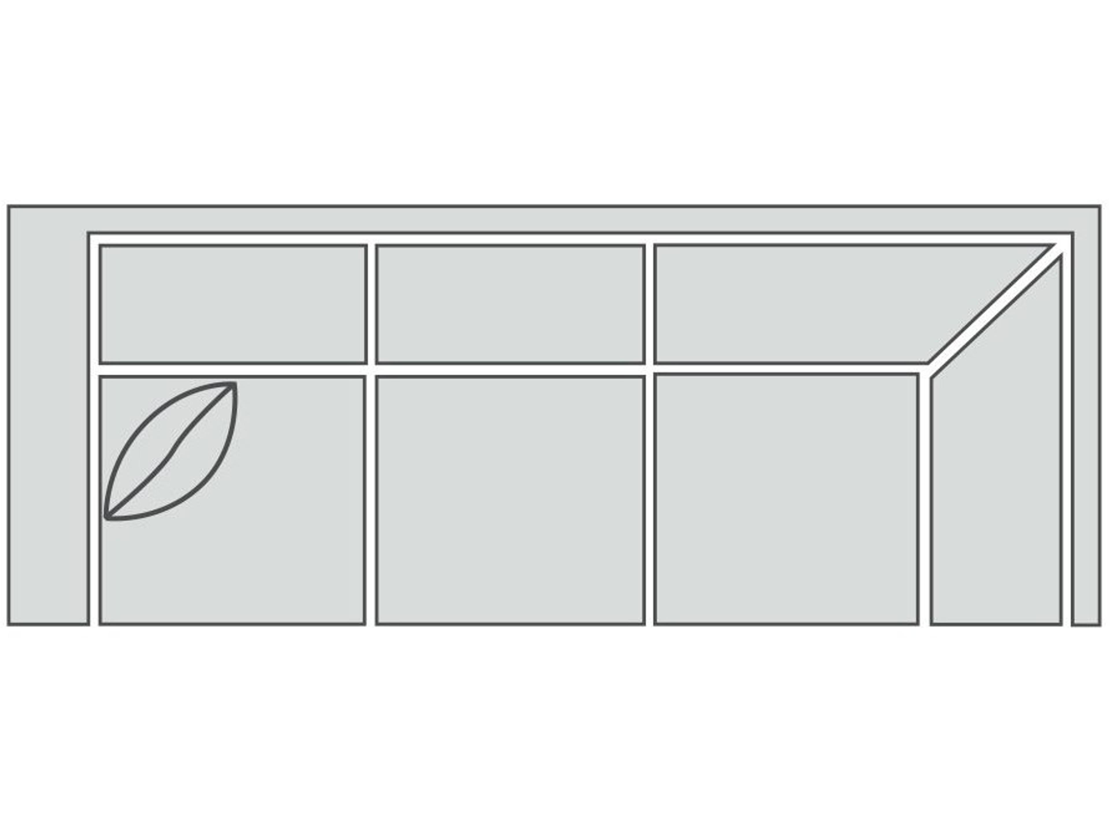 Urban Planning Left Arm Corner Modular Sofa