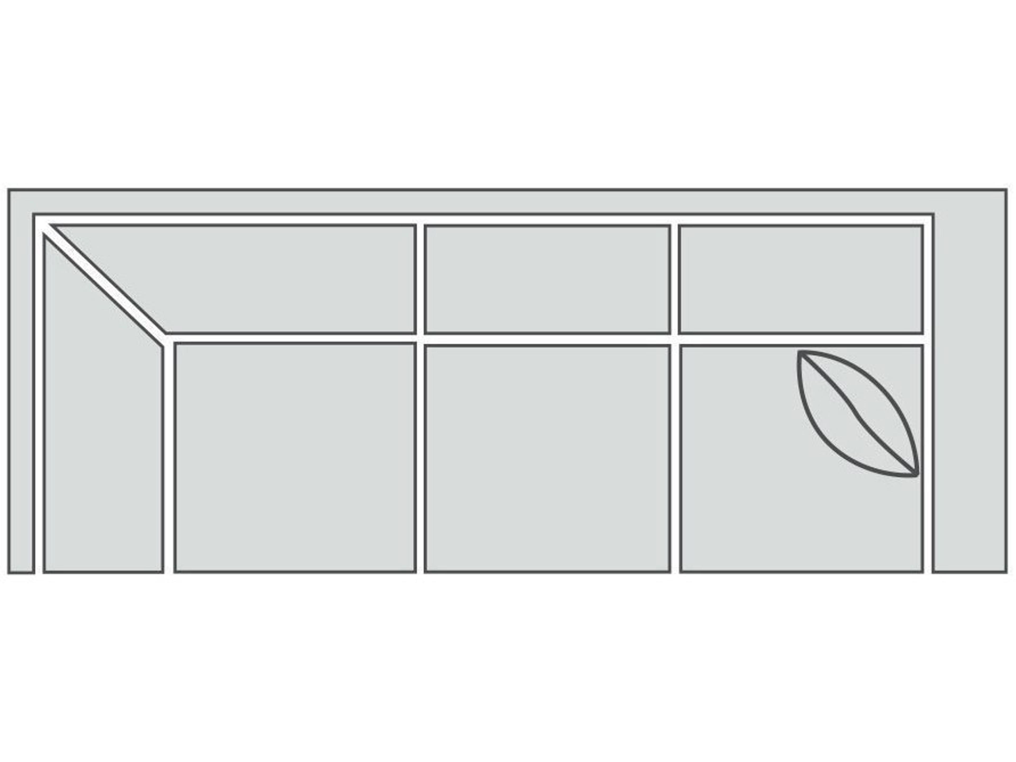 Urban Planning Right Arm Corner Modular Sofa