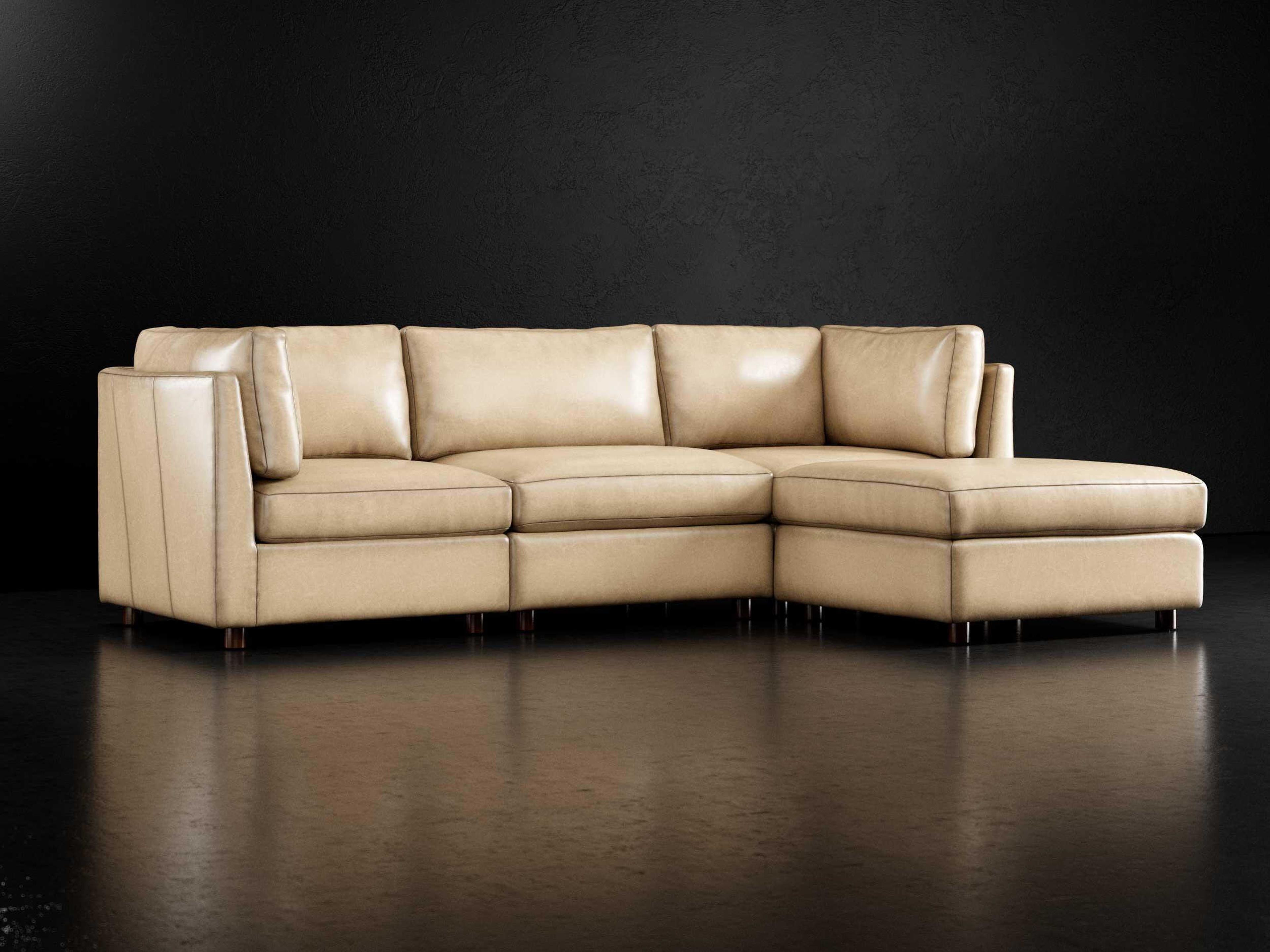 Precedent Adeline Leather Sectional Sofa