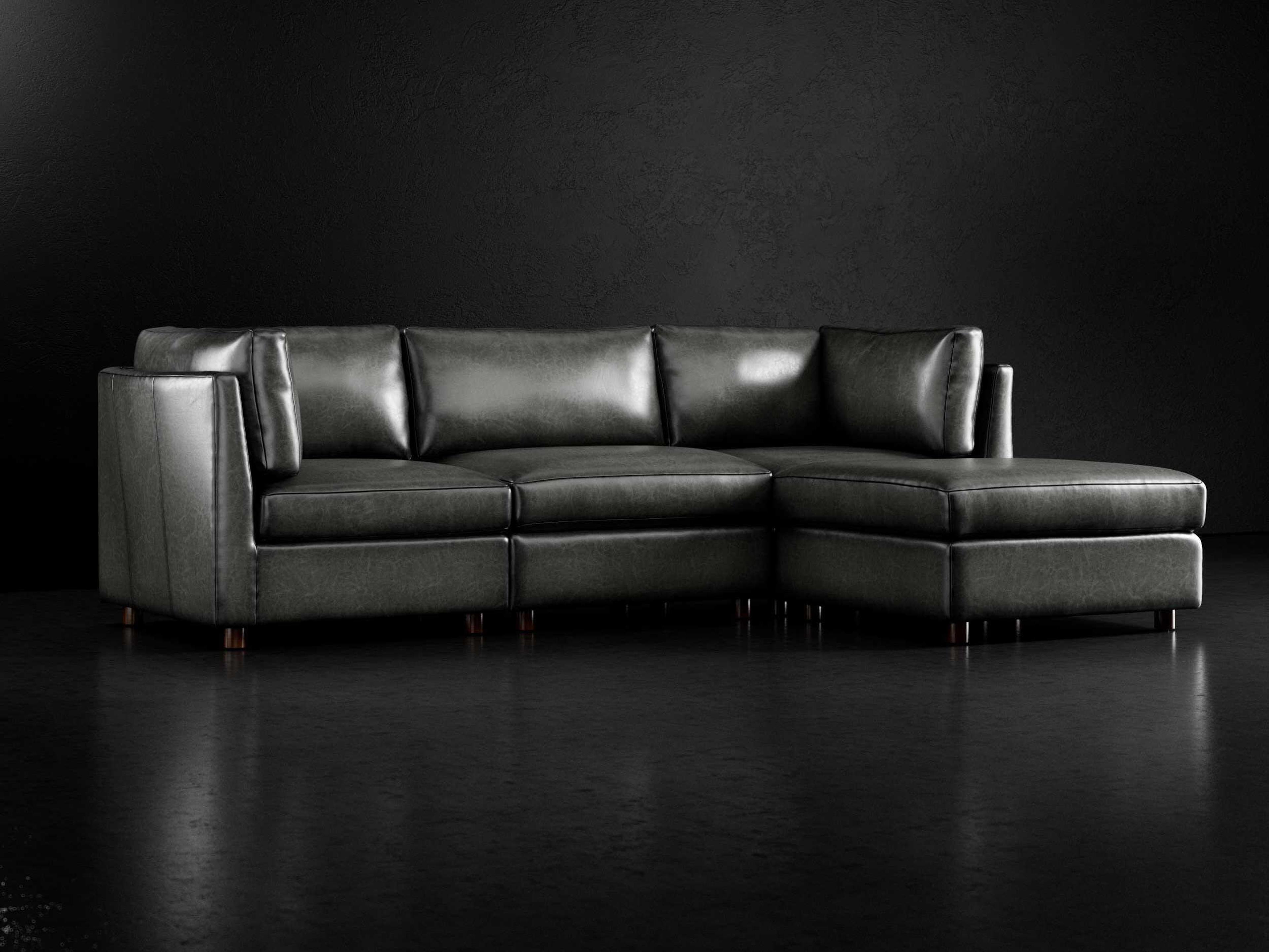 Precedent Adeline Leather Sectional Sofa