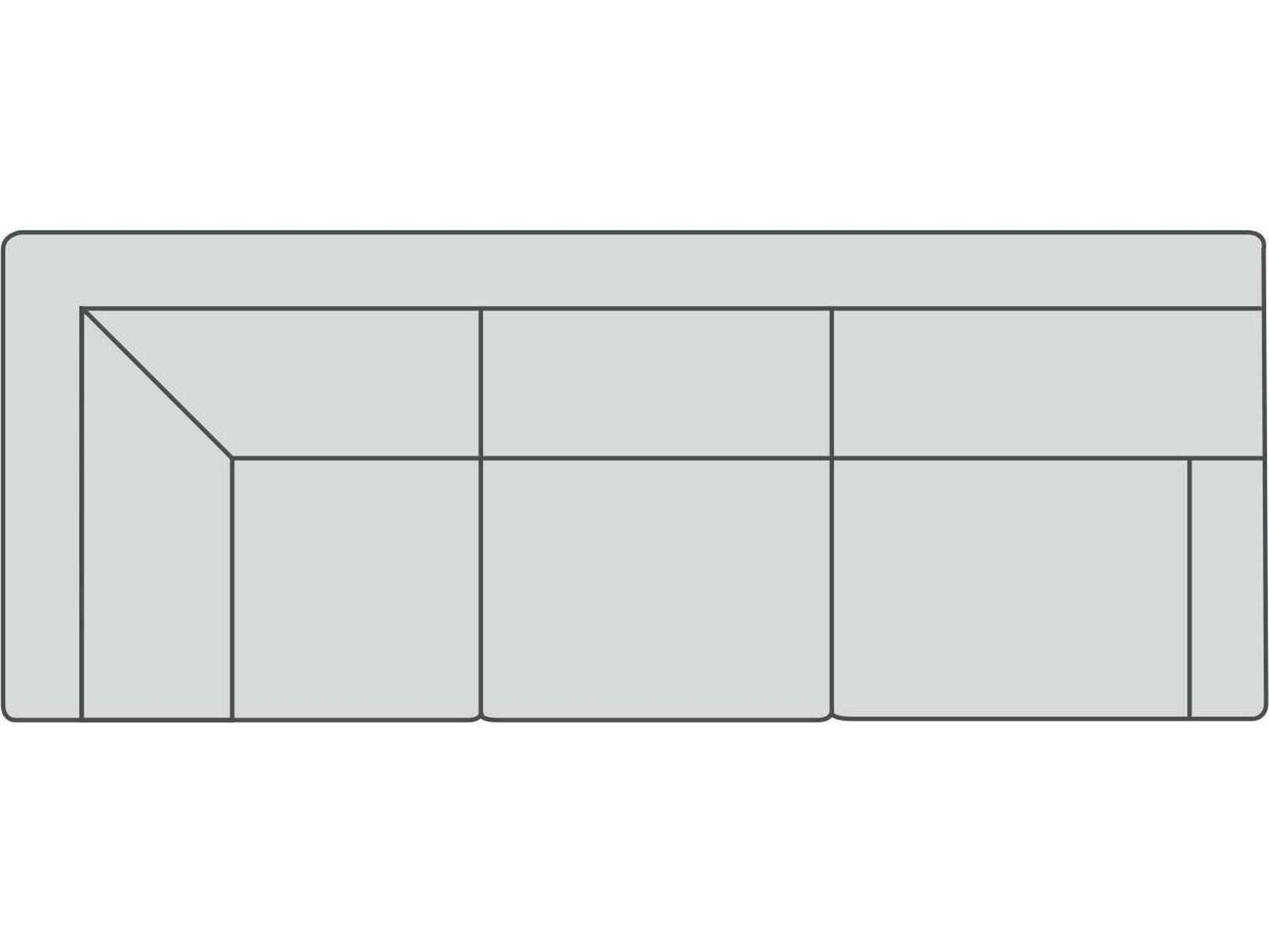 Ethan Leather Right Arm Corner Modular Sofa