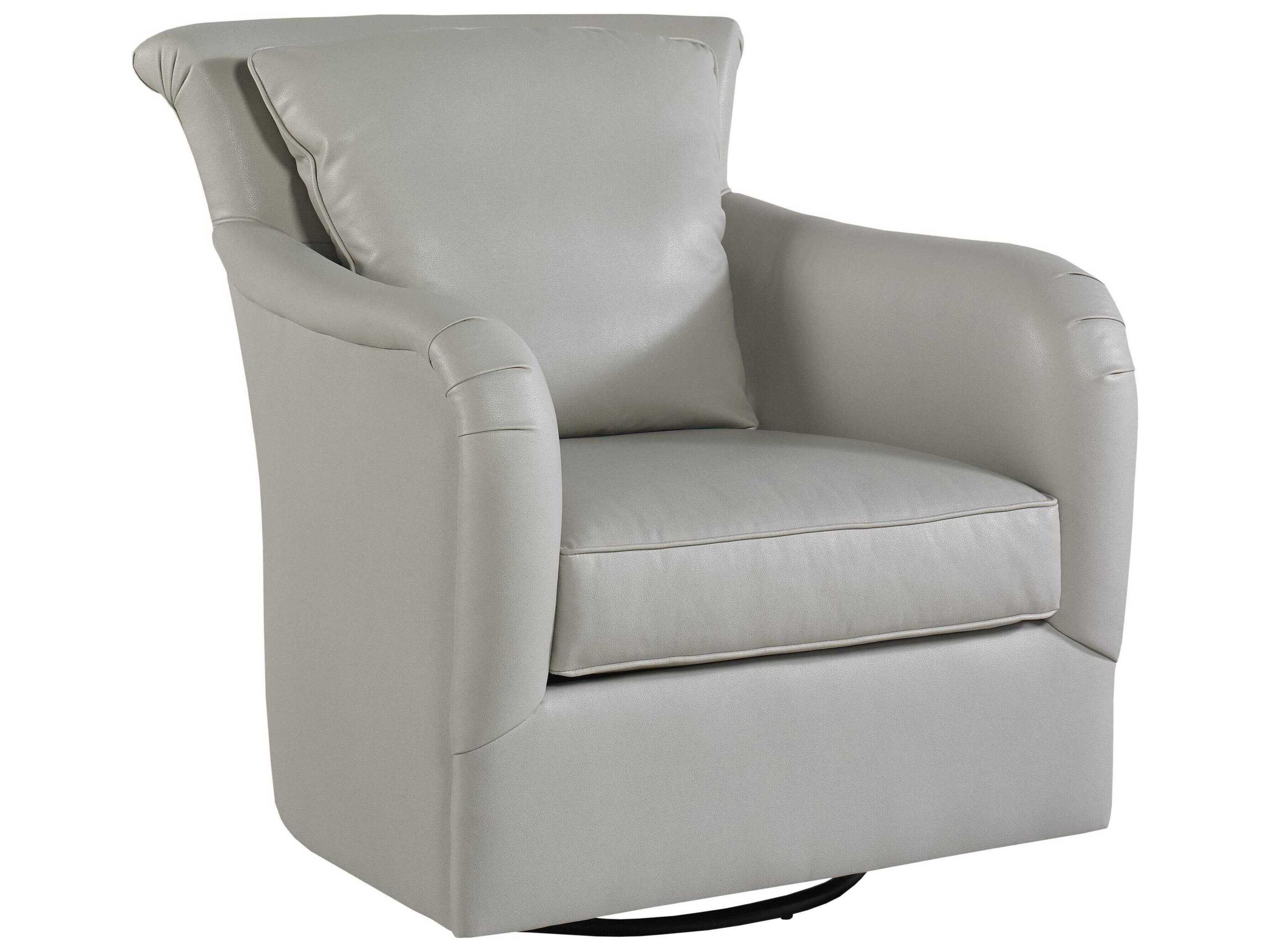 Dalton Swivel Glider Leather Accent Chair