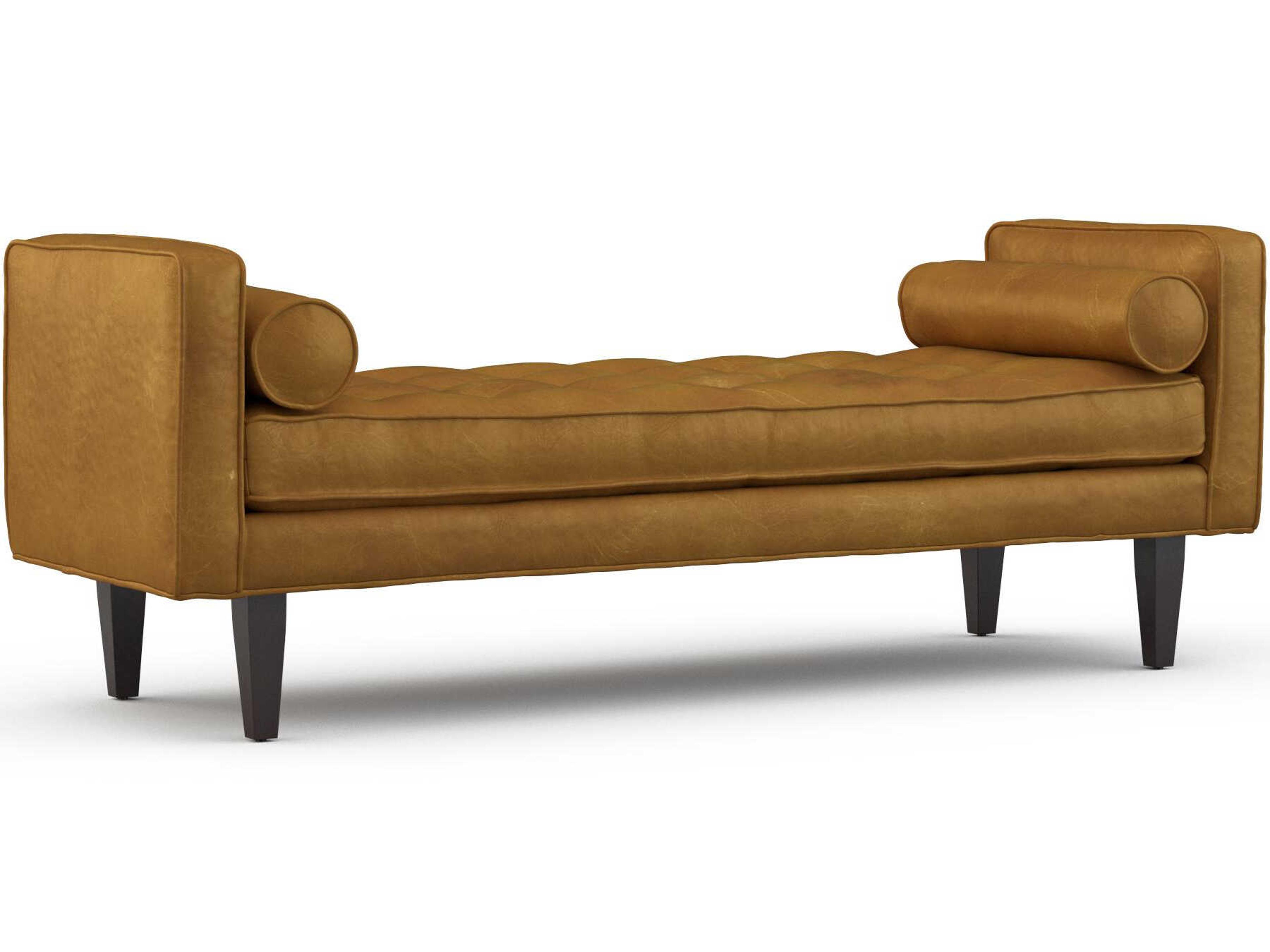 Erin Leather Accent Bench