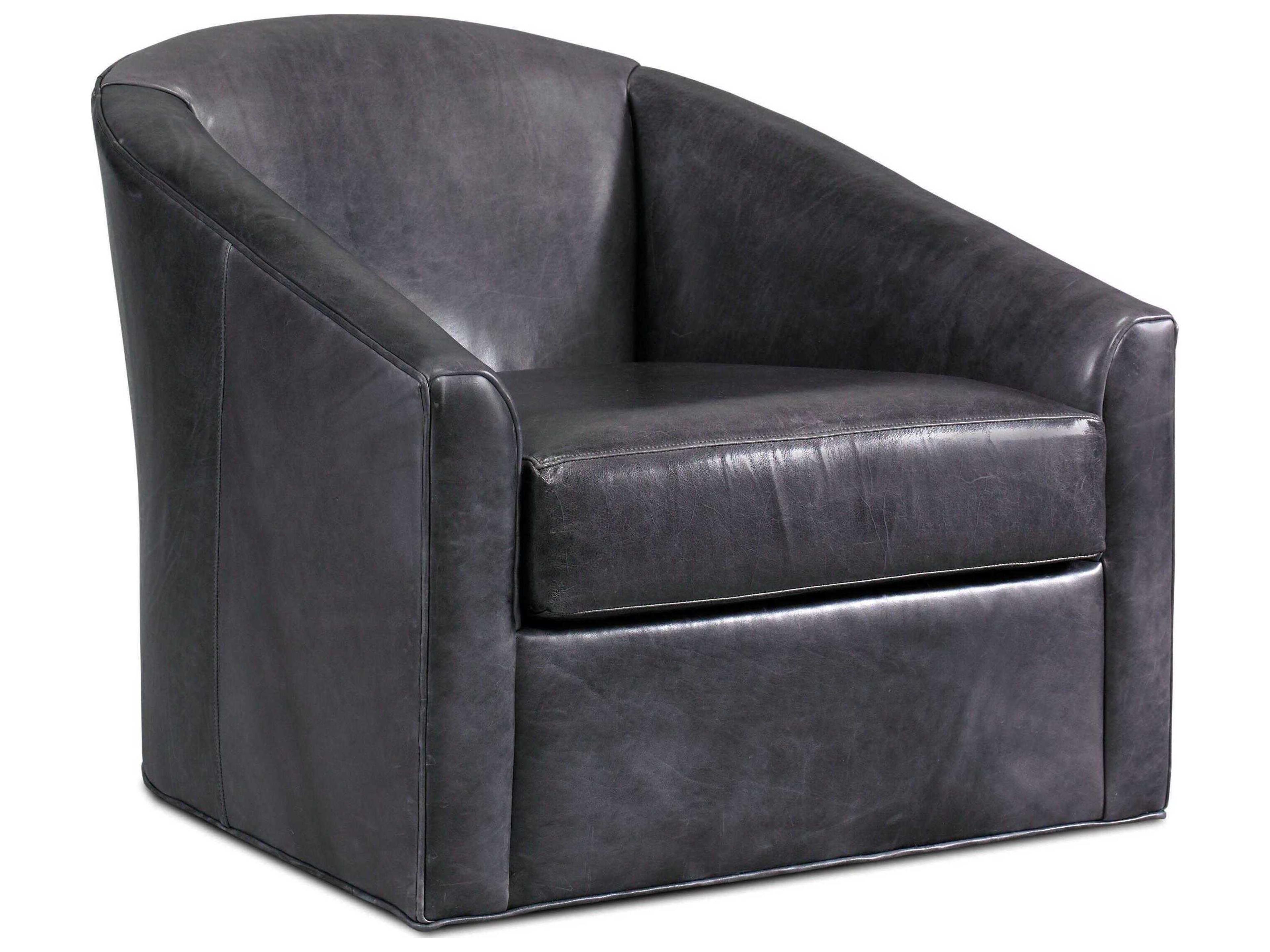 Tara Swivel Leather Accent Chair