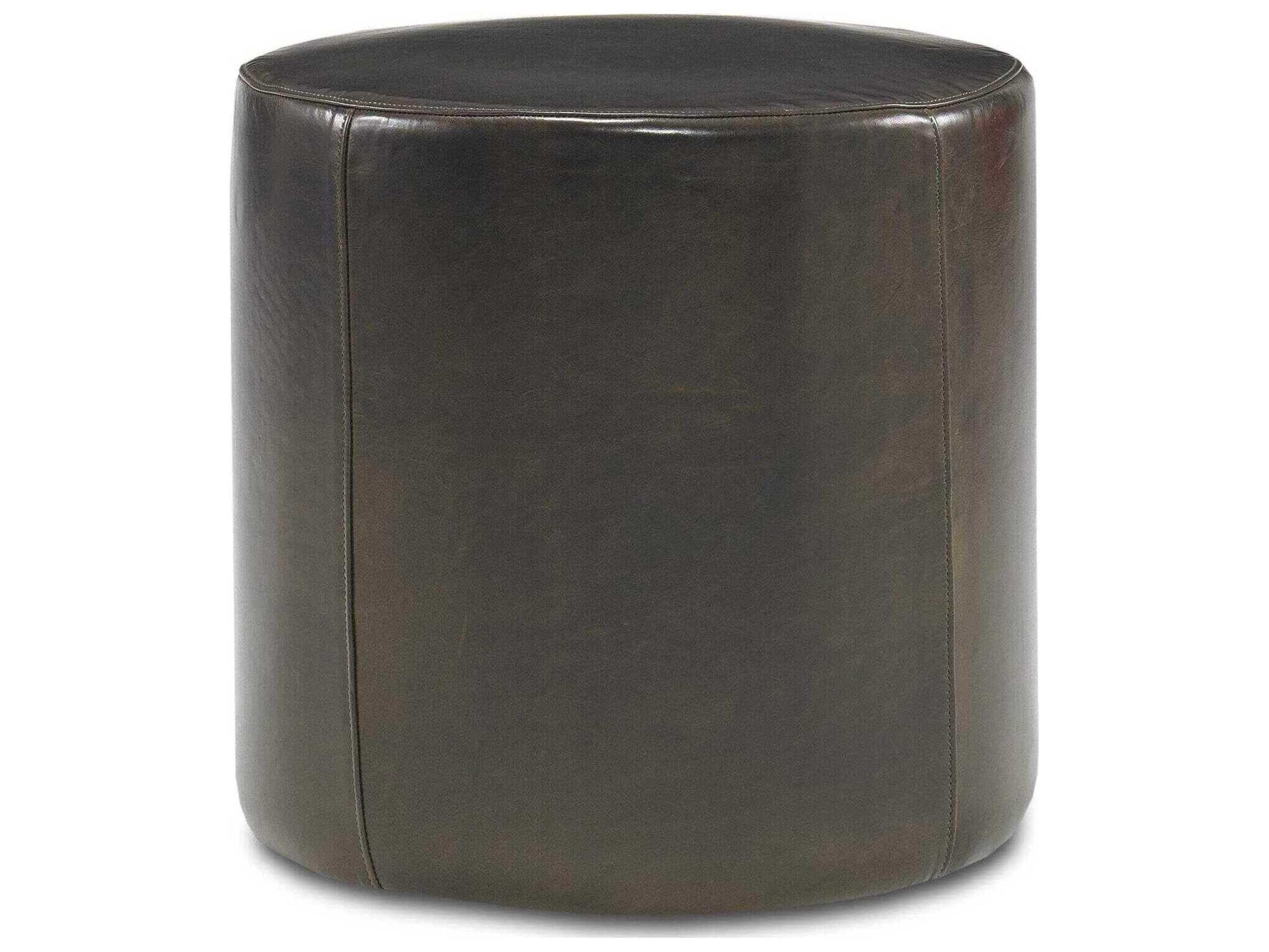 Tina Leather Ottoman