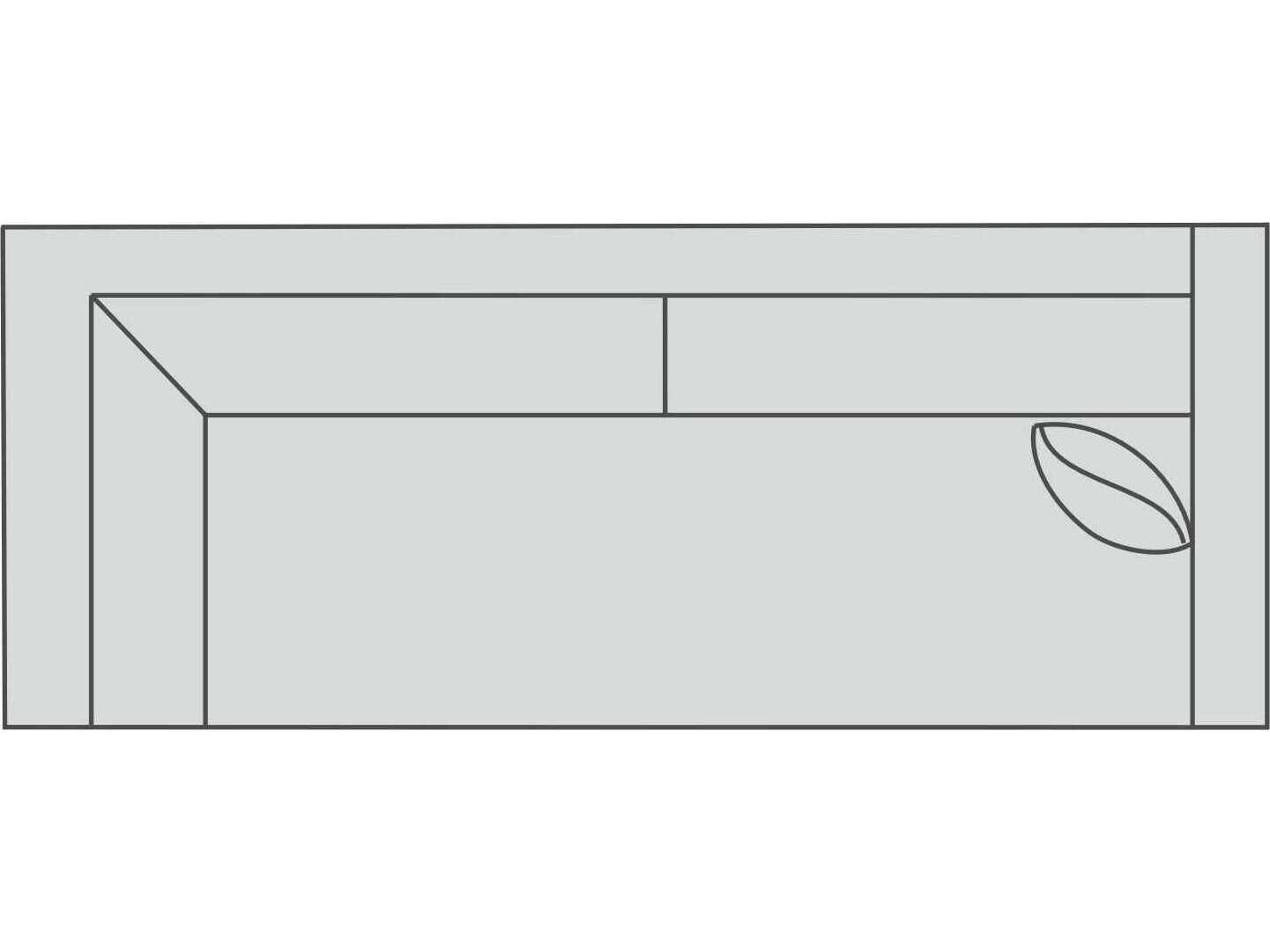 Sarah Leather Right Arm Corner Modular Sofa