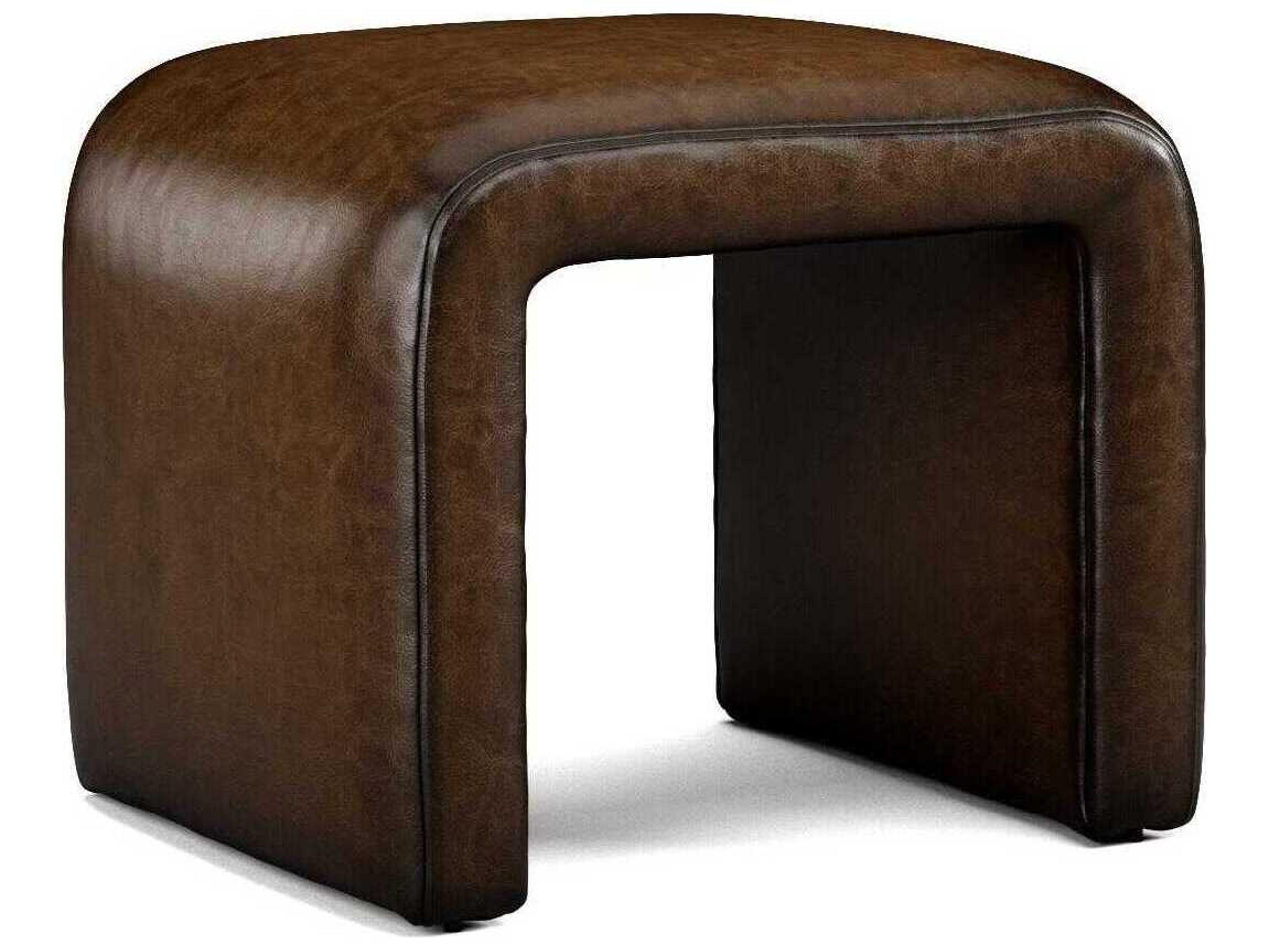 Niagara Leather Ottoman