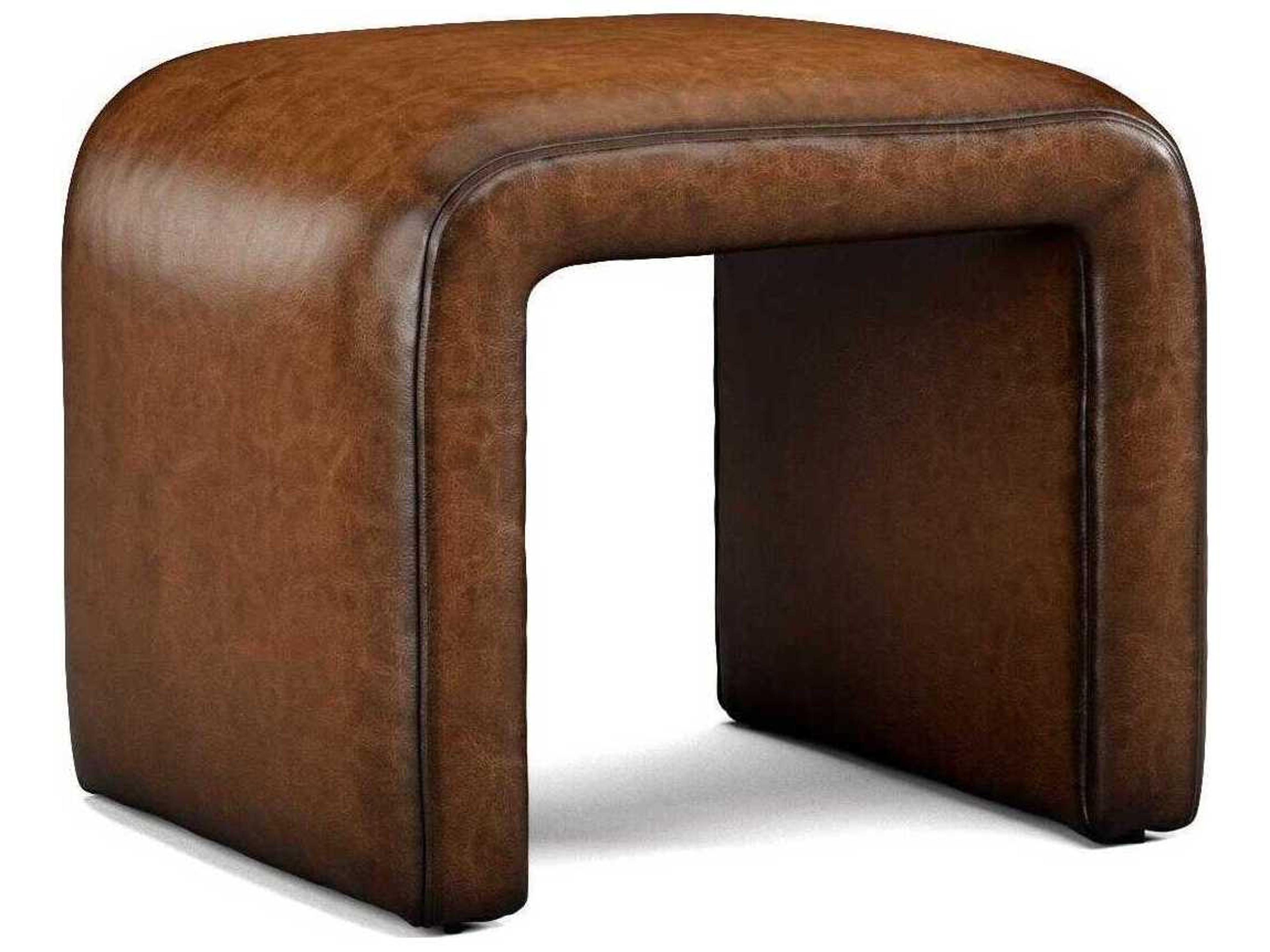 Precedent Niagara Leather Ottoman