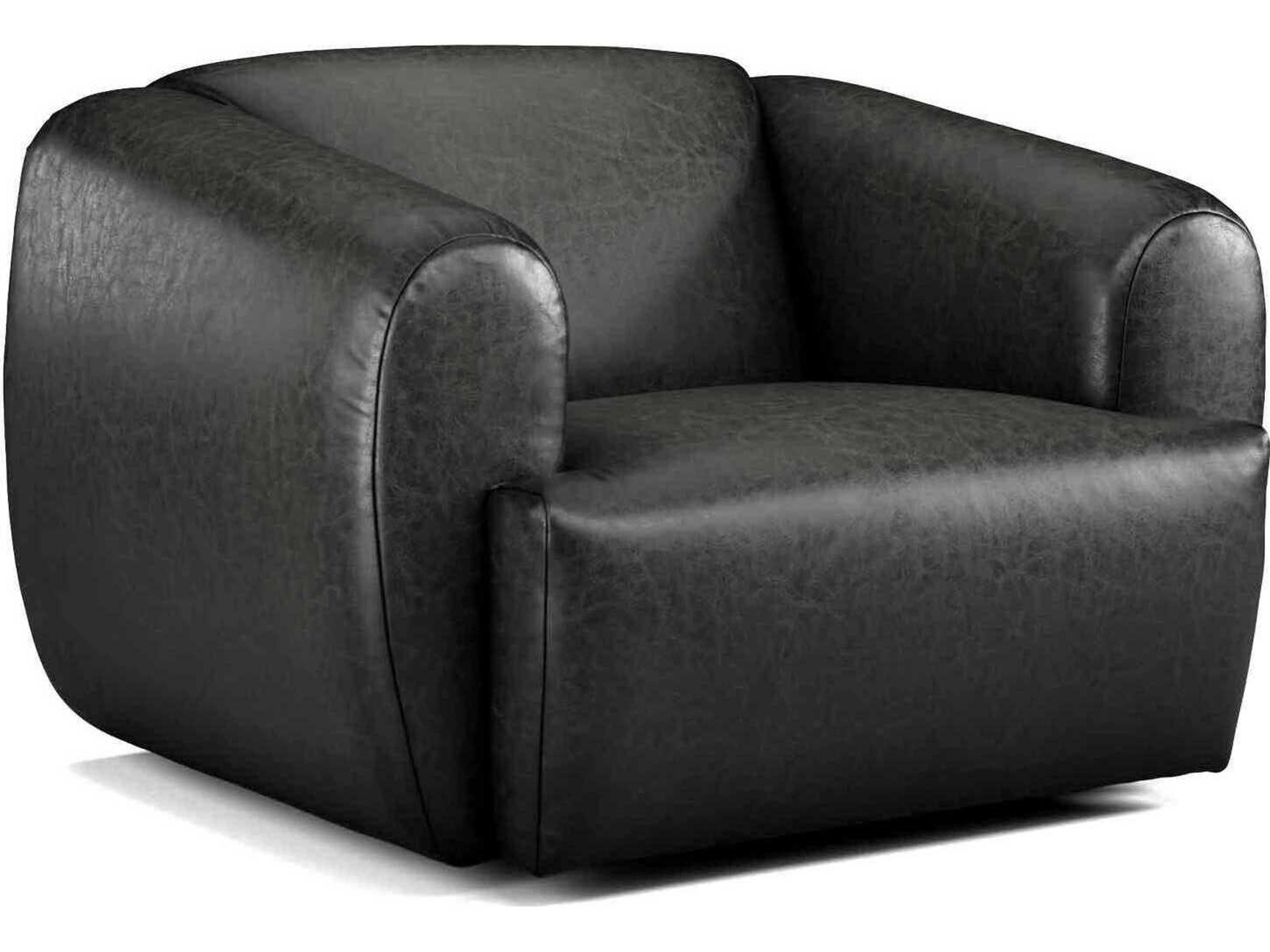 Precedent Moondance Swivel Leather Accent Chair