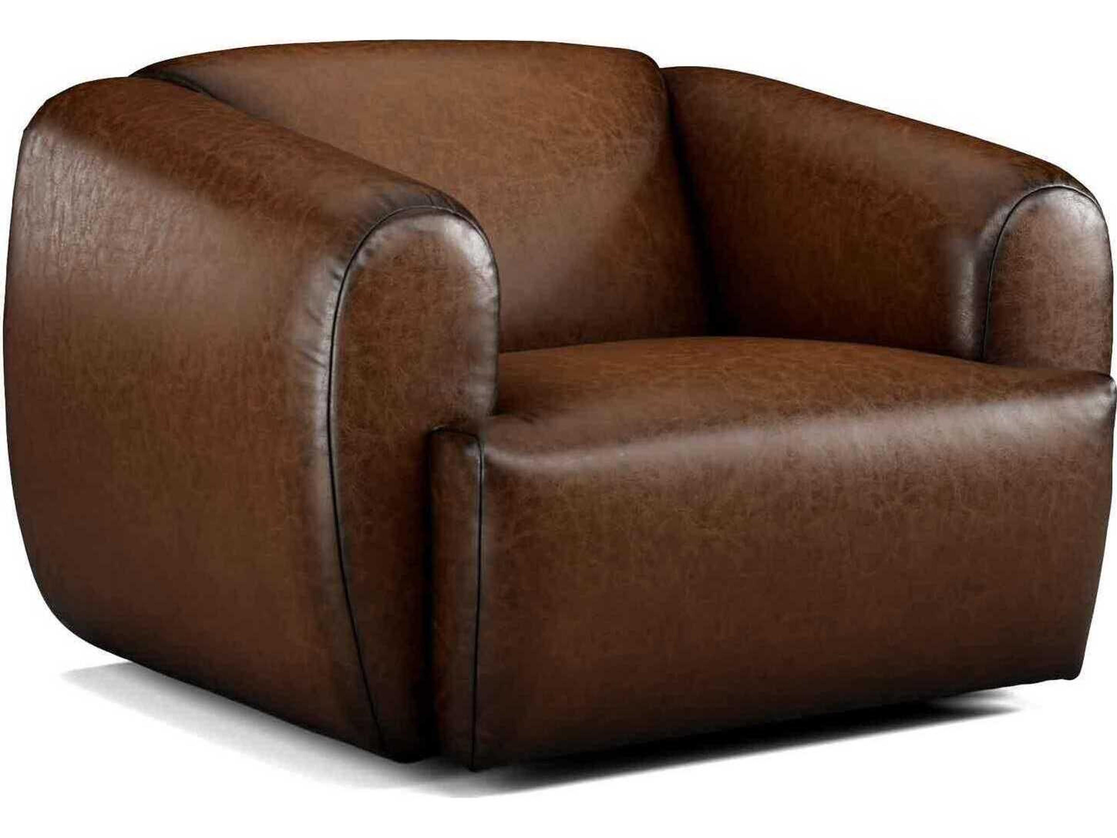 Precedent Moondance Swivel Leather Accent Chair