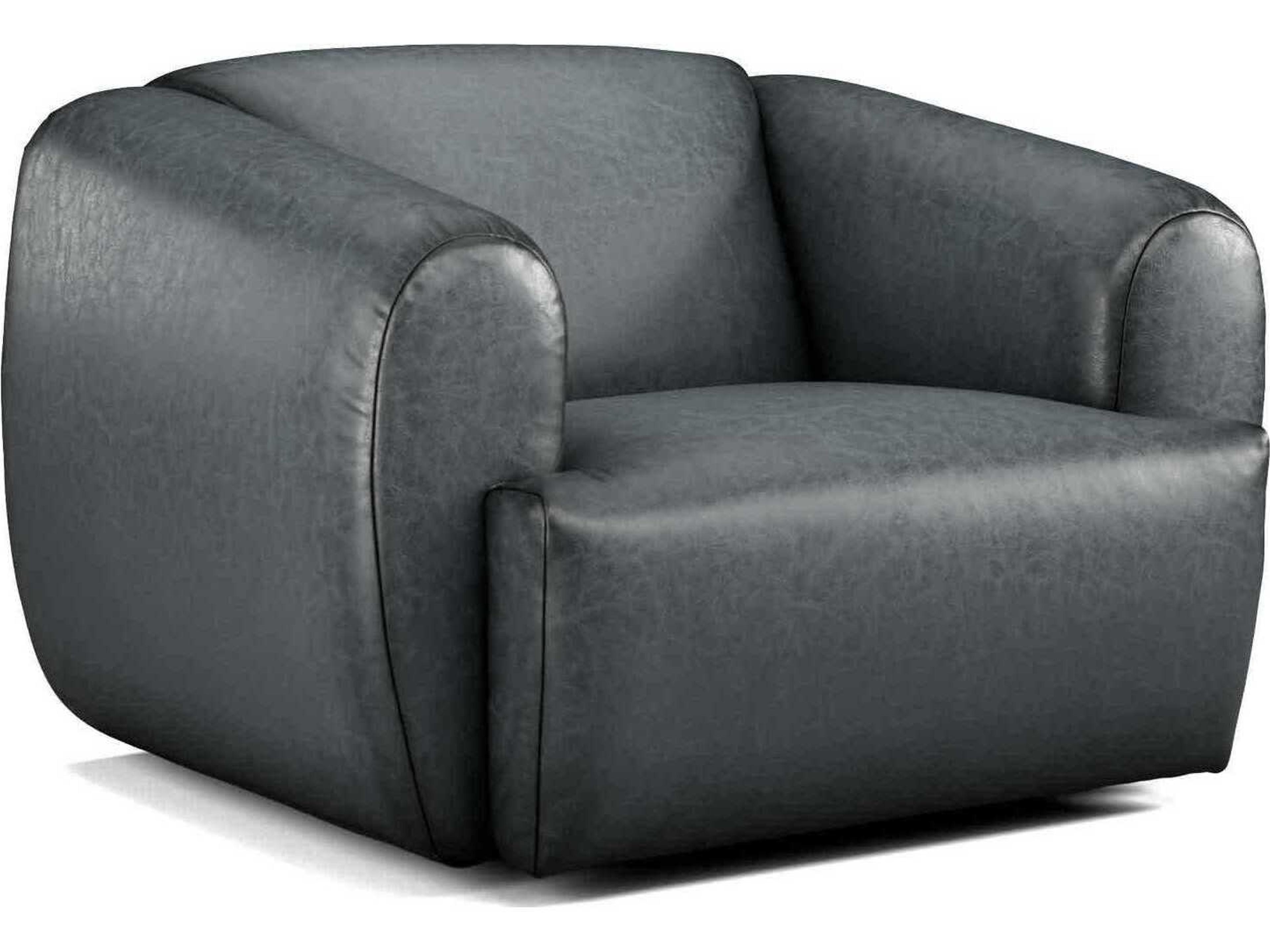 Precedent Moondance Swivel Leather Accent Chair