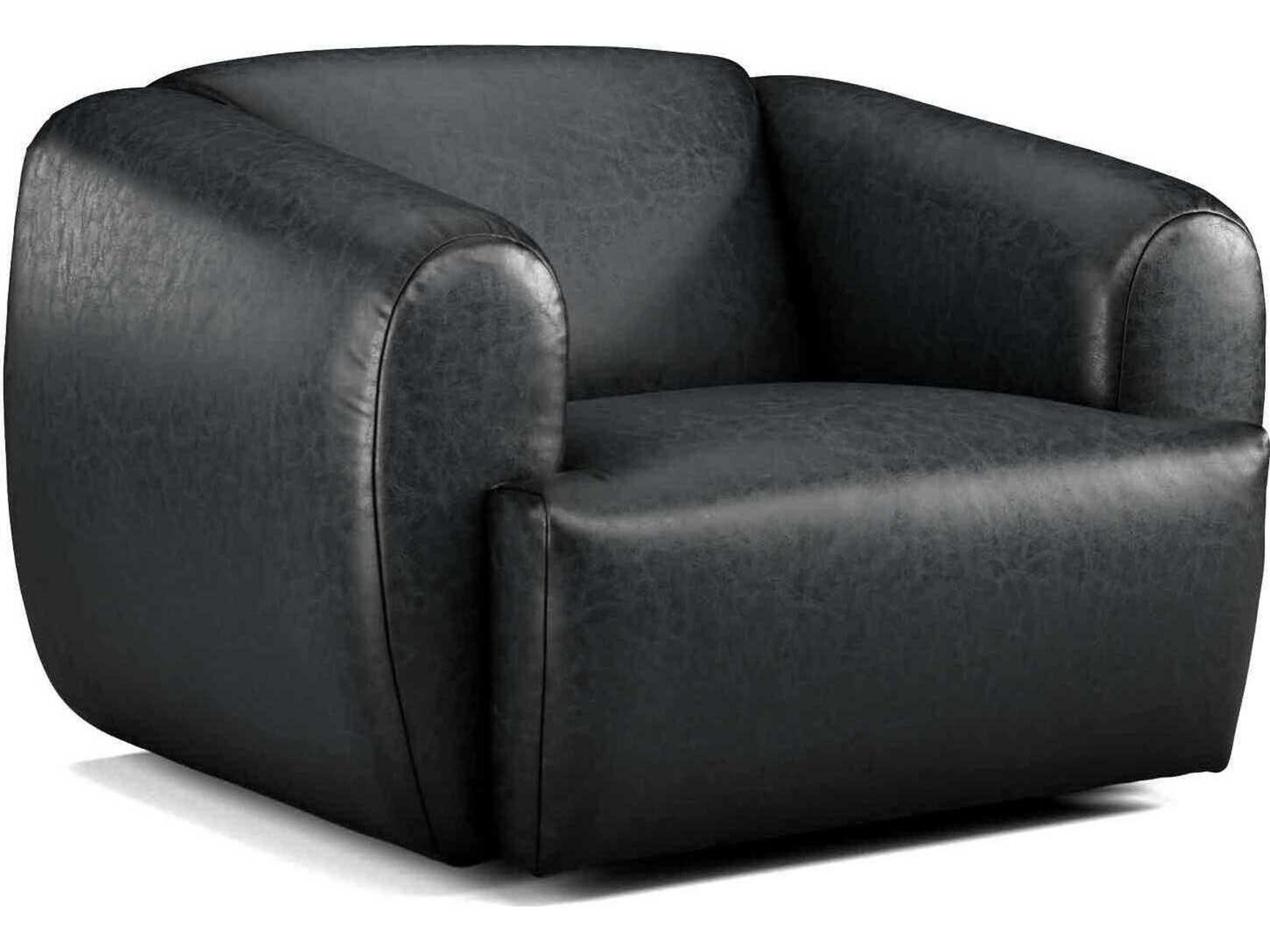 Precedent Moondance Swivel Leather Accent Chair