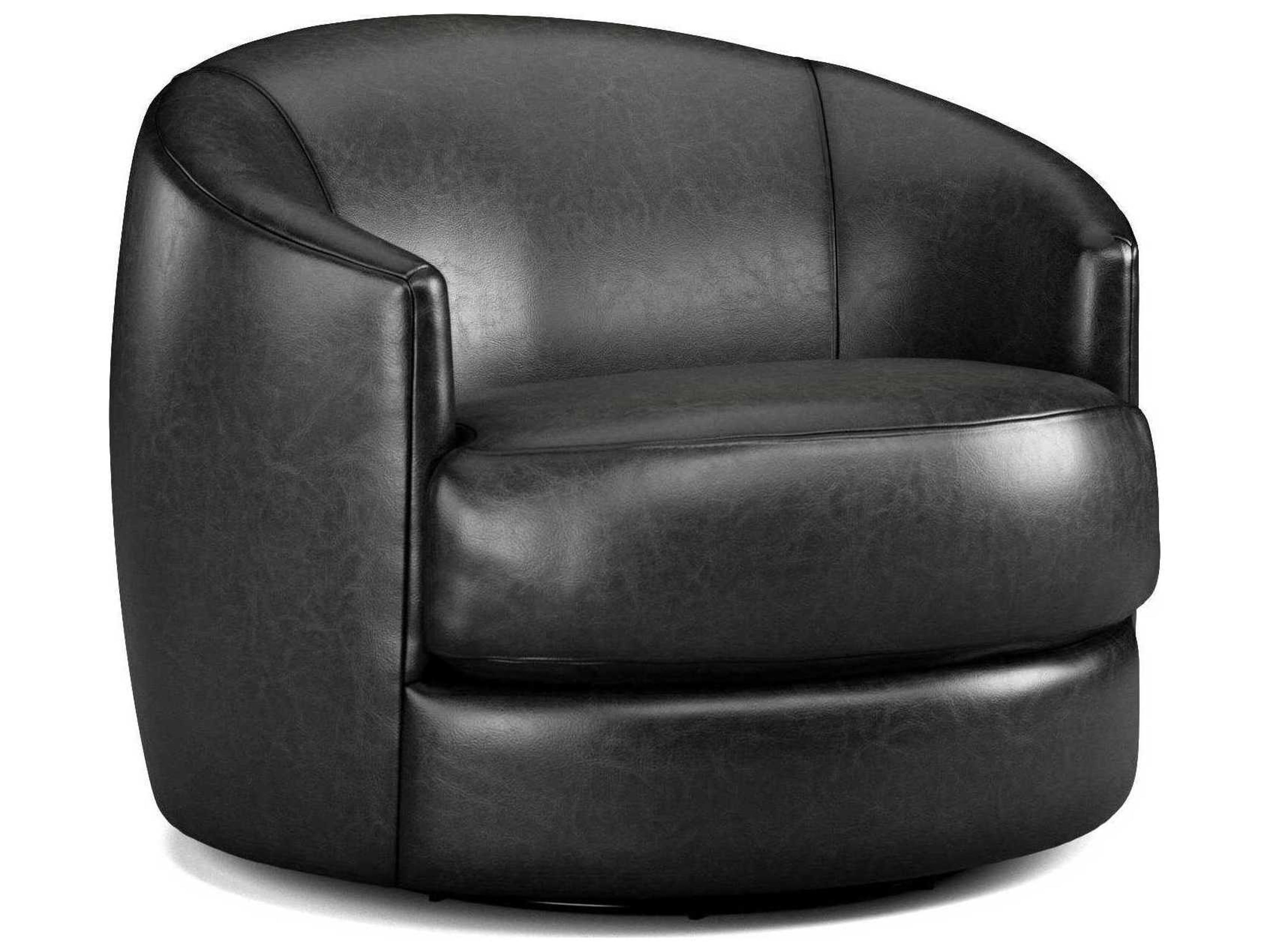 Precedent Ridge Swivel Leather Accent Chair