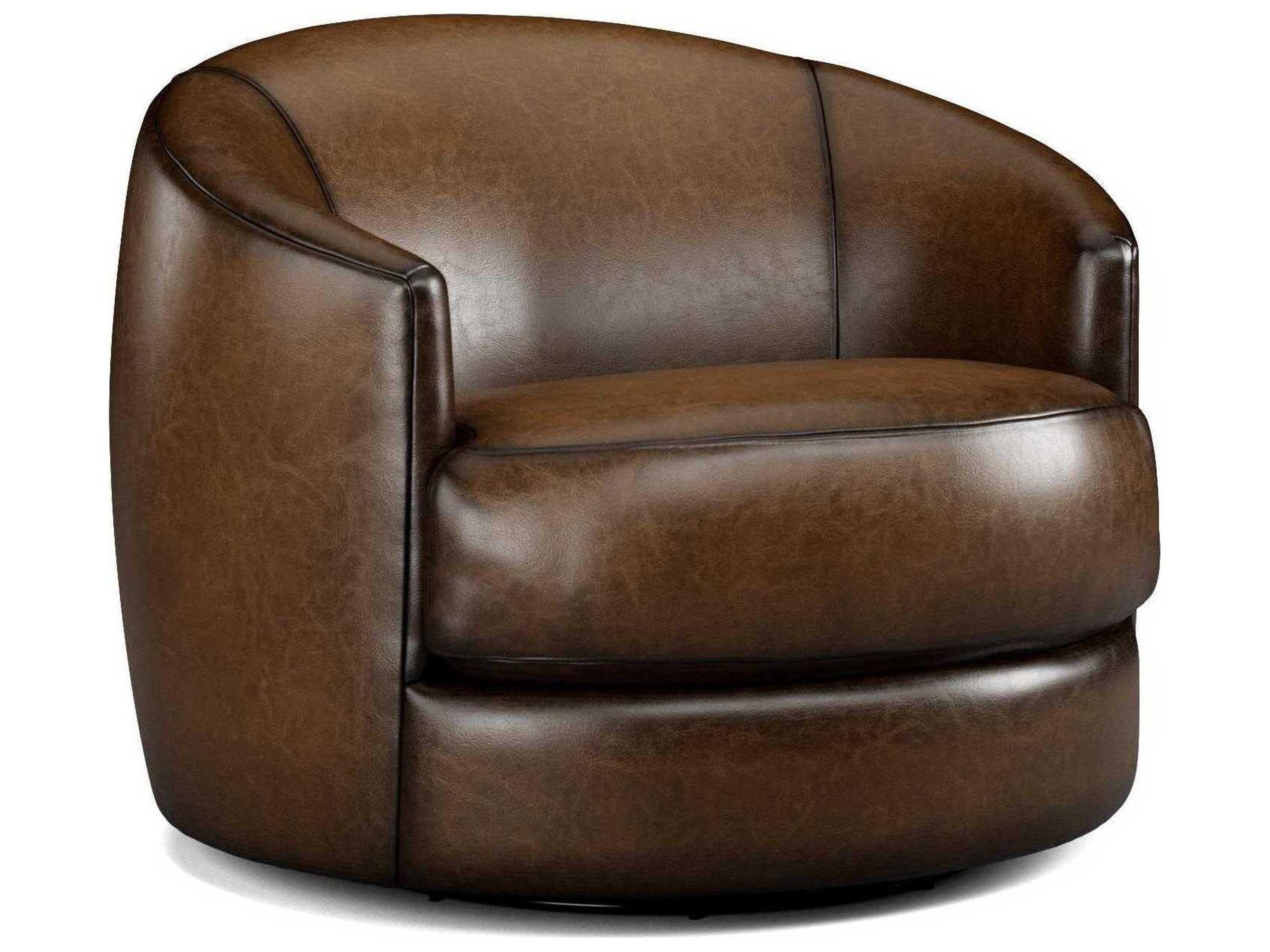 Precedent Ridge Swivel Leather Accent Chair