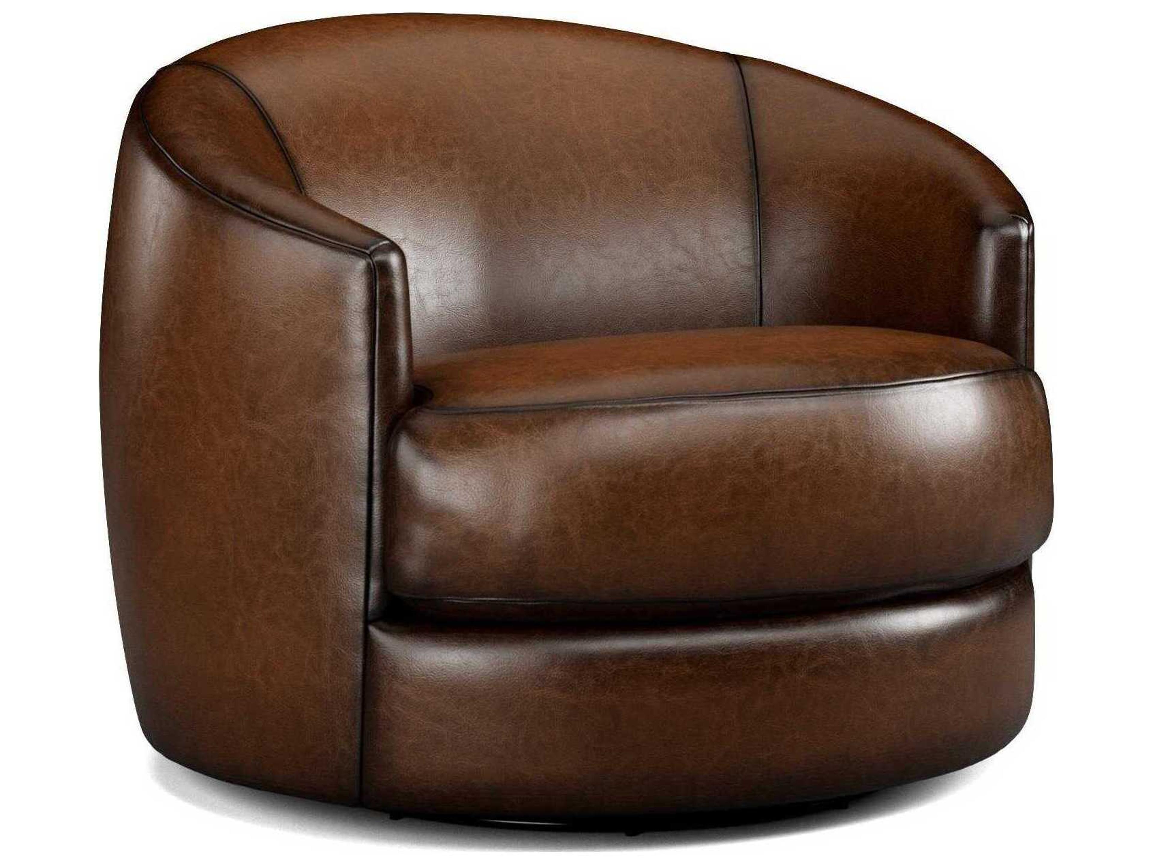 Precedent Ridge Swivel Leather Accent Chair