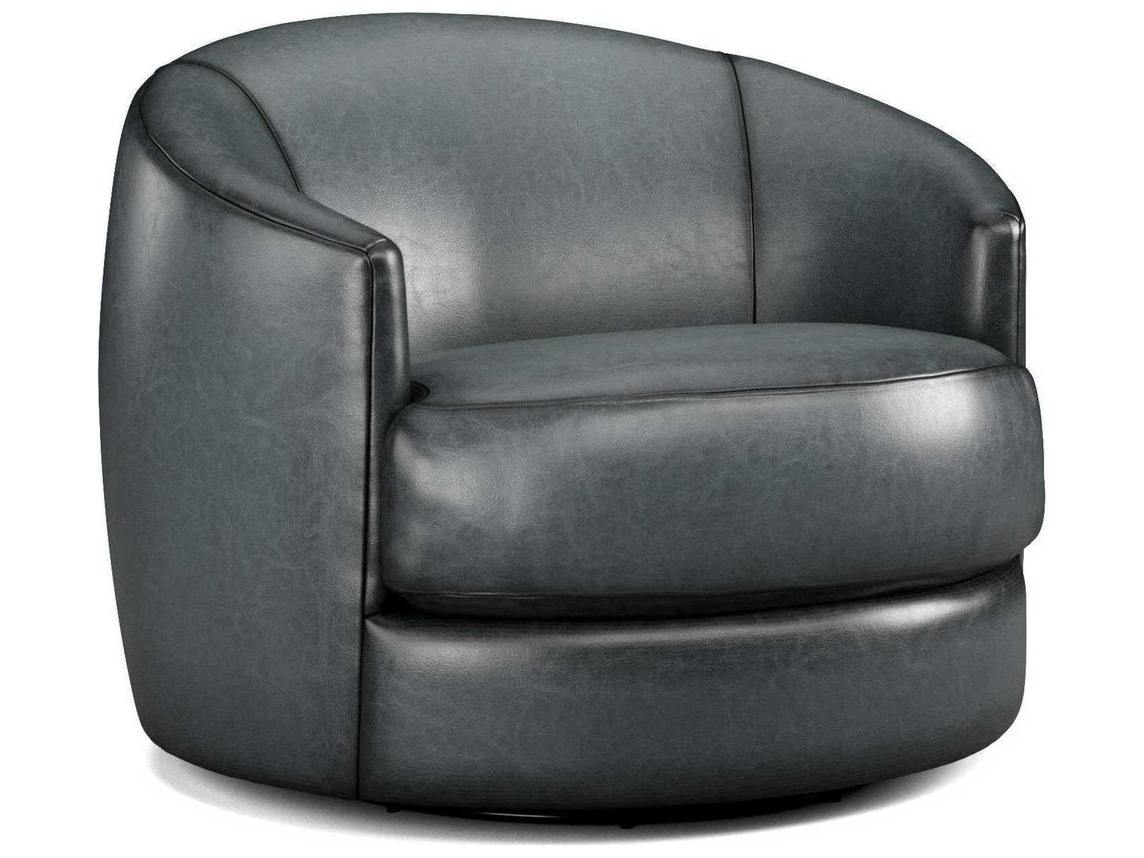 Precedent Ridge Swivel Leather Accent Chair