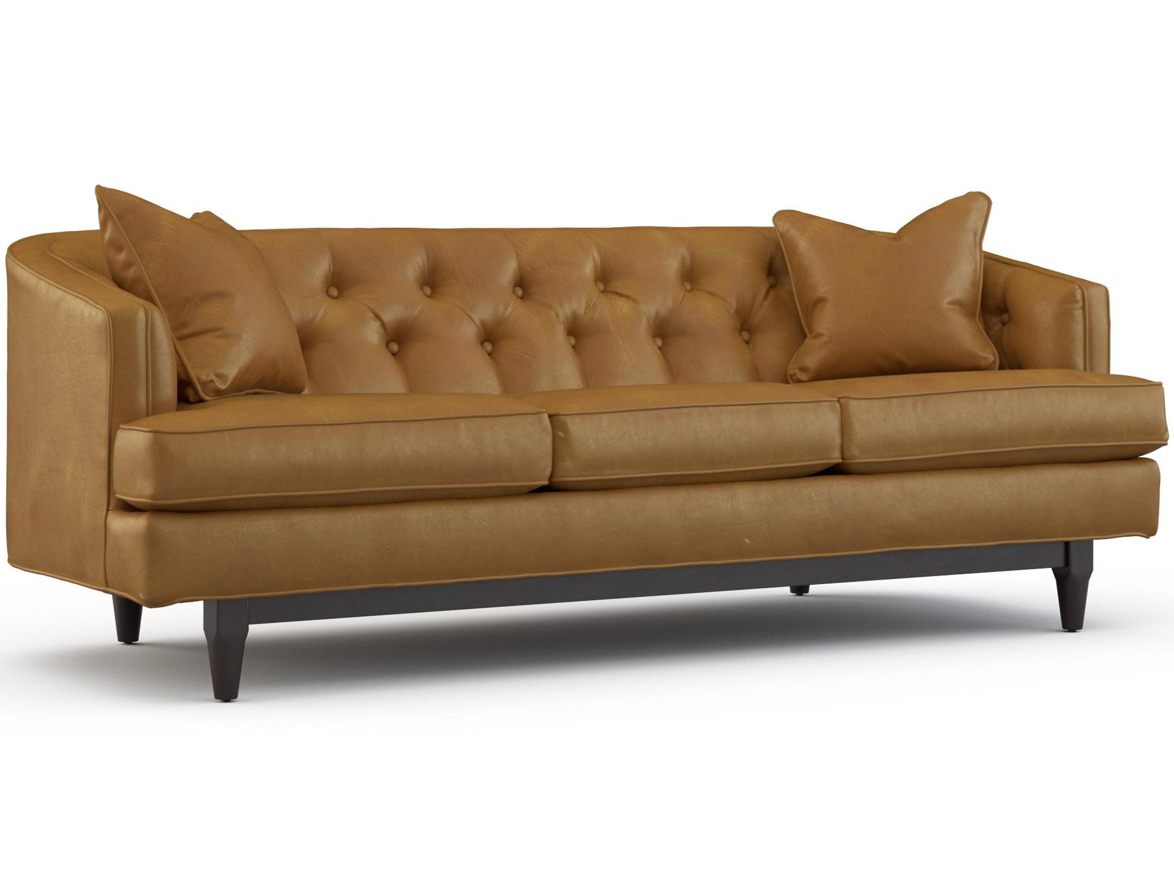 Emma Brown Leather Sofa