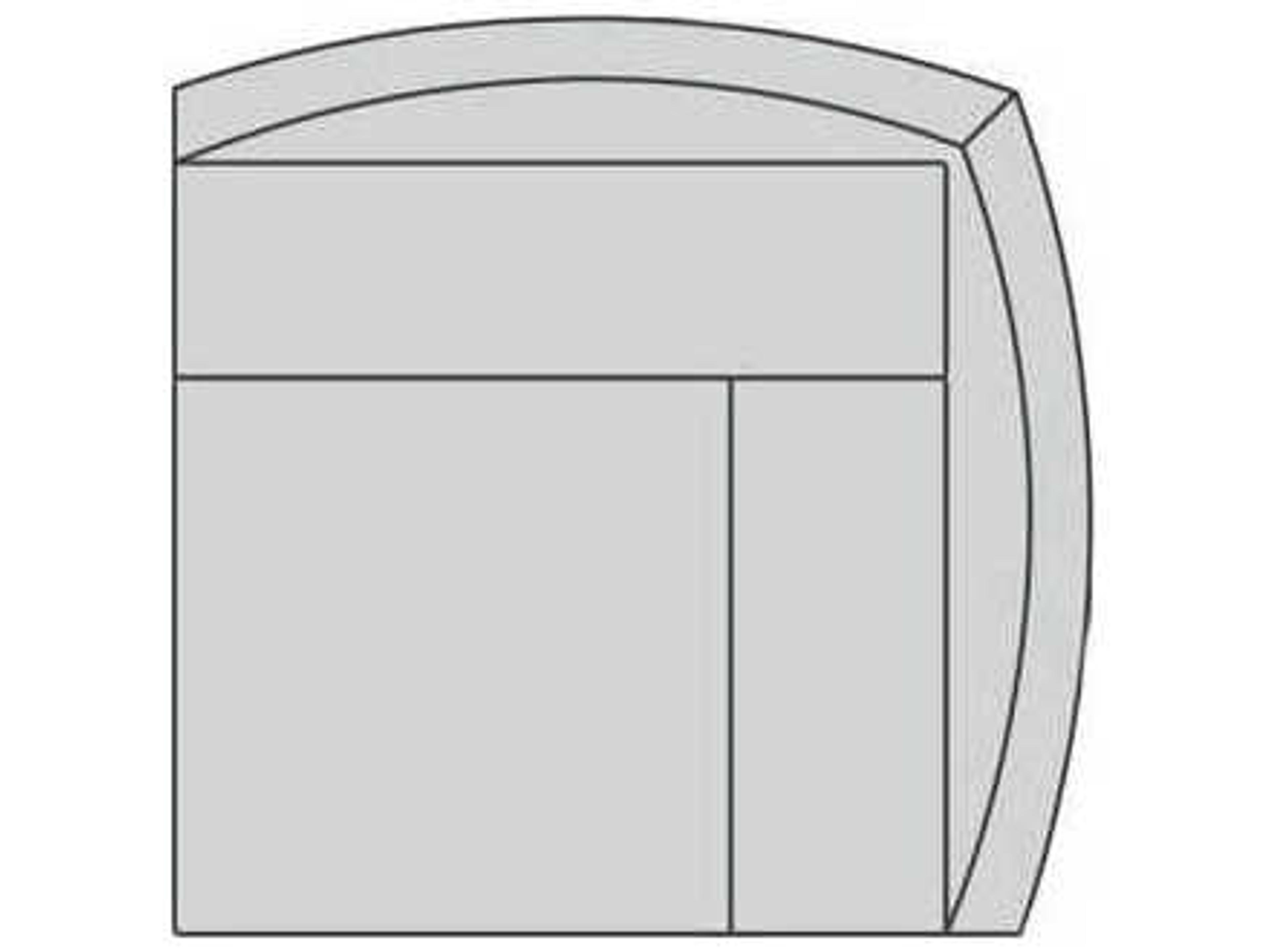 Adeline Leather Inside Corner Chair