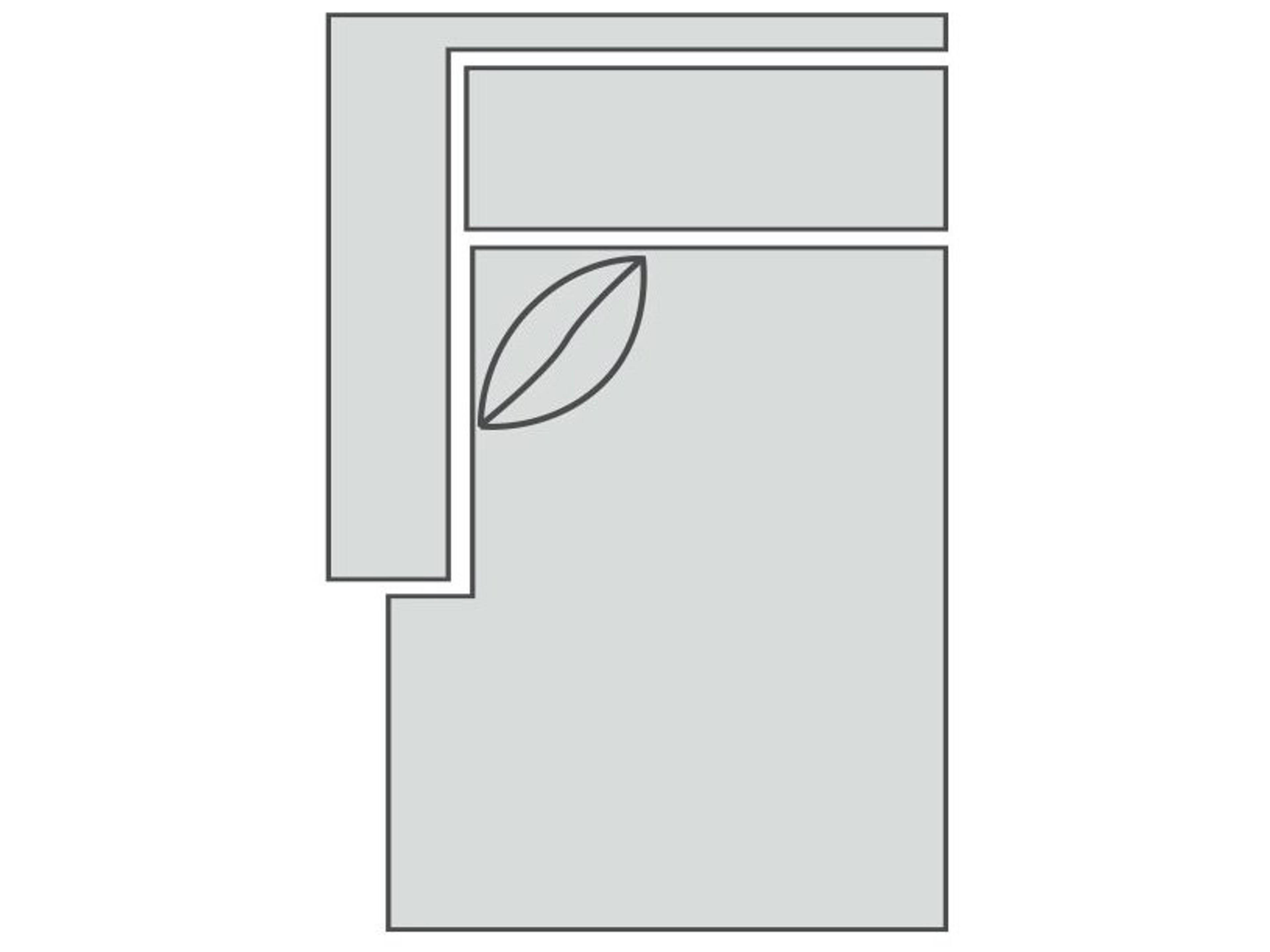 Urban Planning Leather Left Arm Chaise