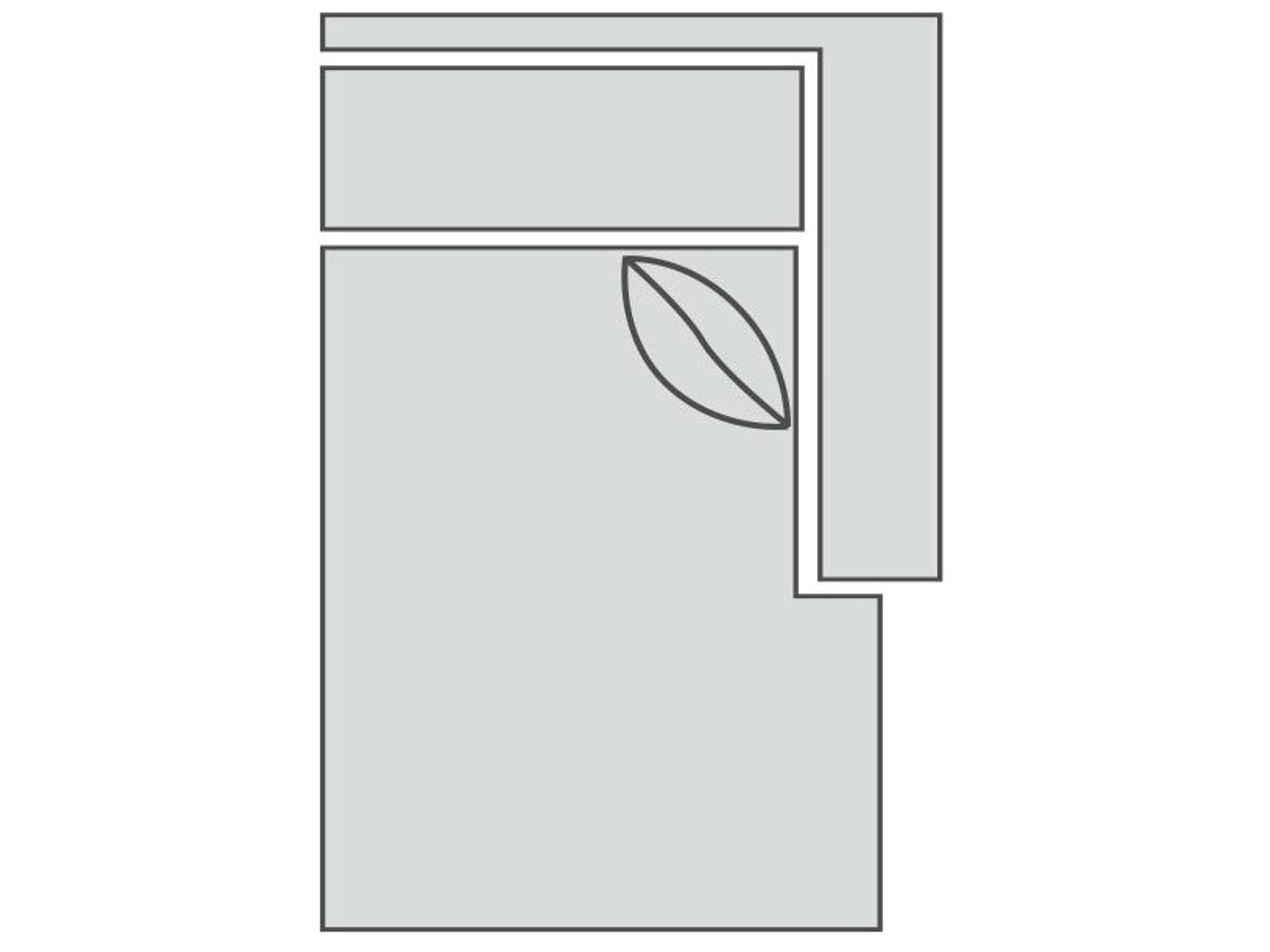 Urban Planning Leather Right Arm Chaise