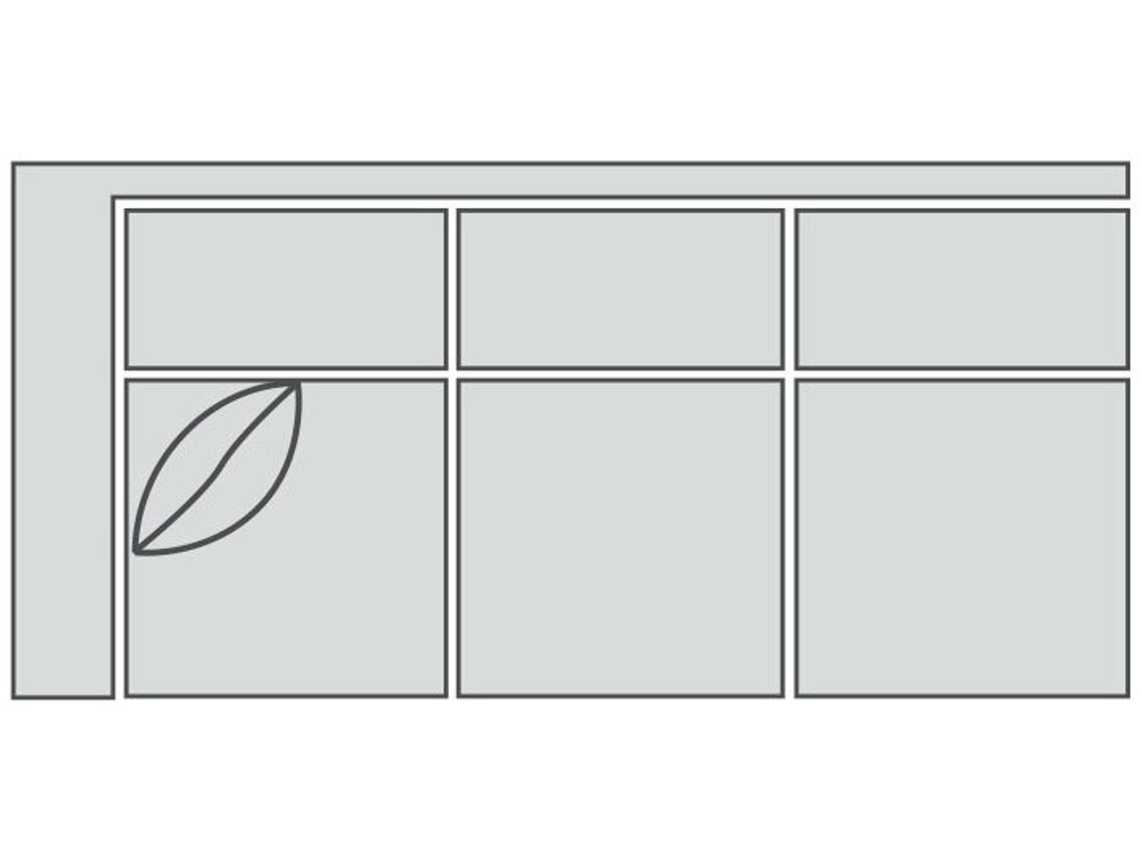 Urban Planning Leather Left Arm Modular Sofa