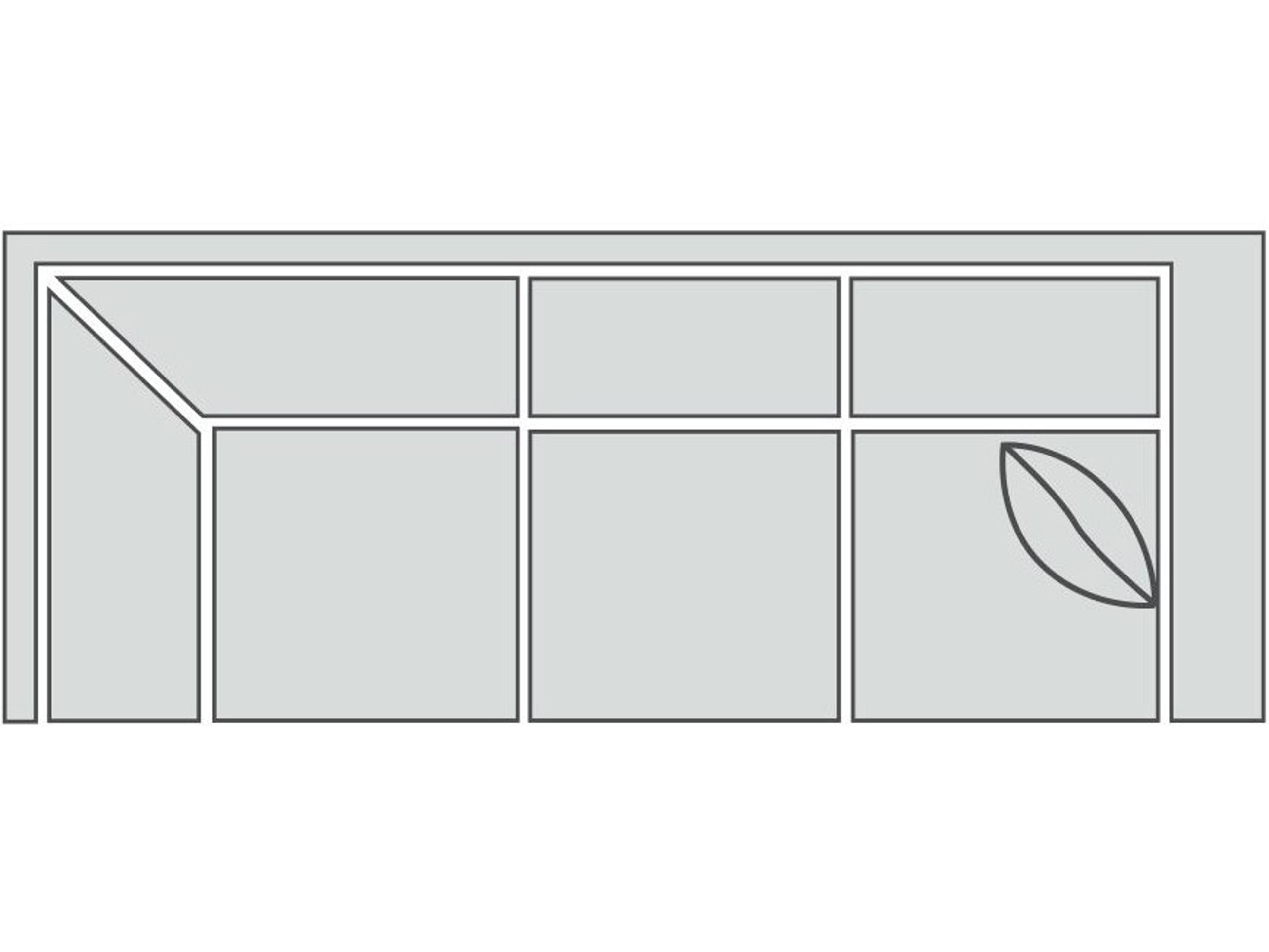 Suite Retreat Classic Leather Right Arm Corner Modular Sofa