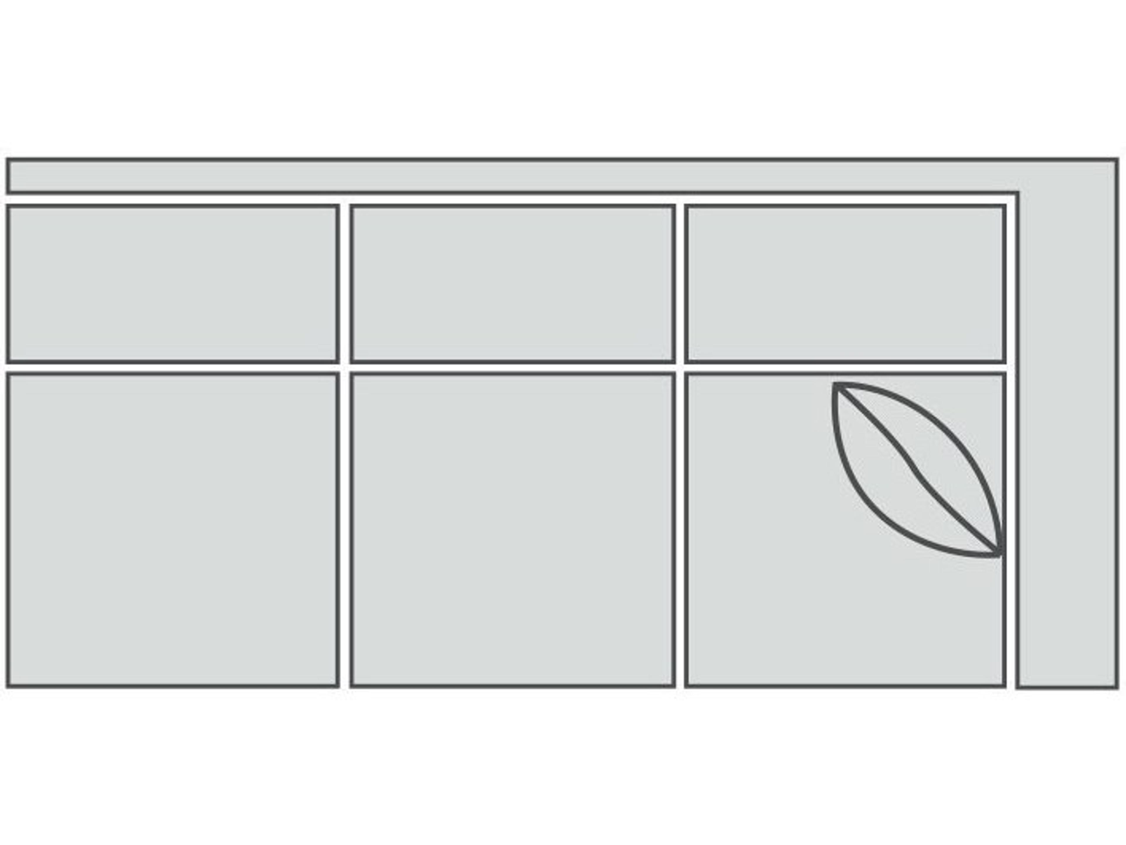 Suite Retreat Classic Leather Right Arm Modular Sofa