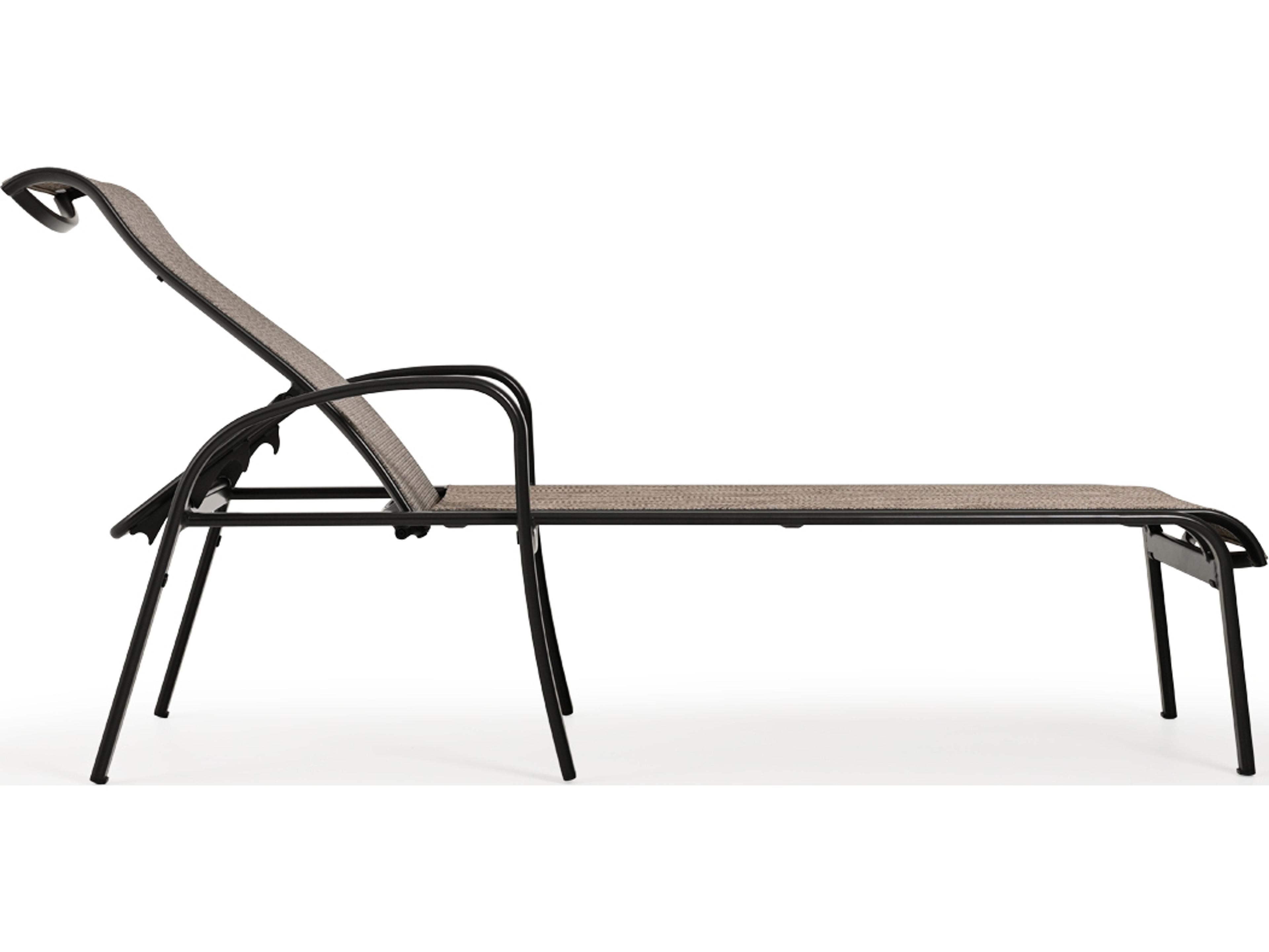Watermark Living Sandoval Aluminum Sling Adjustable Outdoor Chaise Lounge
