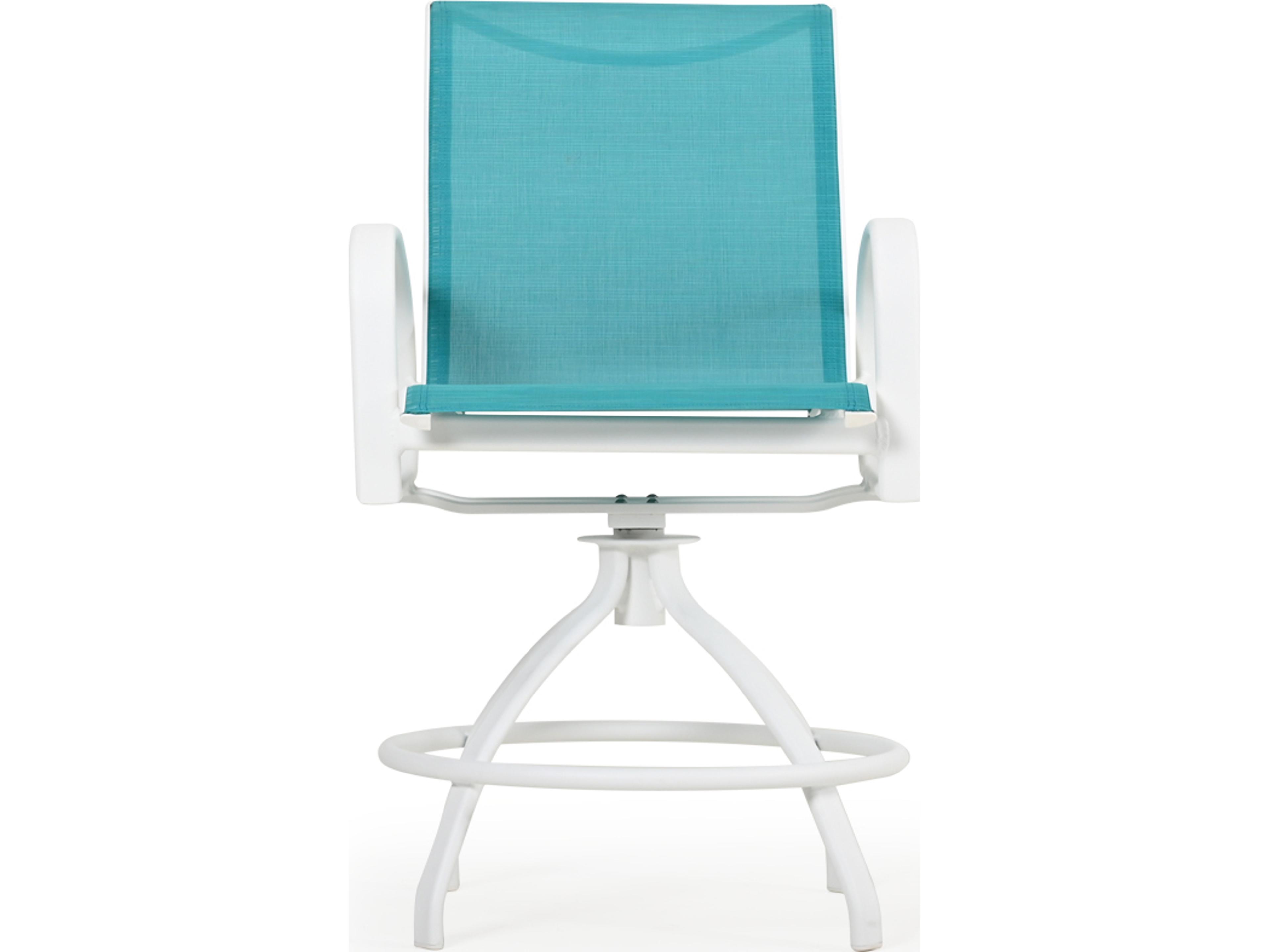 Sandoval Aluminum Sling Swivel Patio Counter Stool