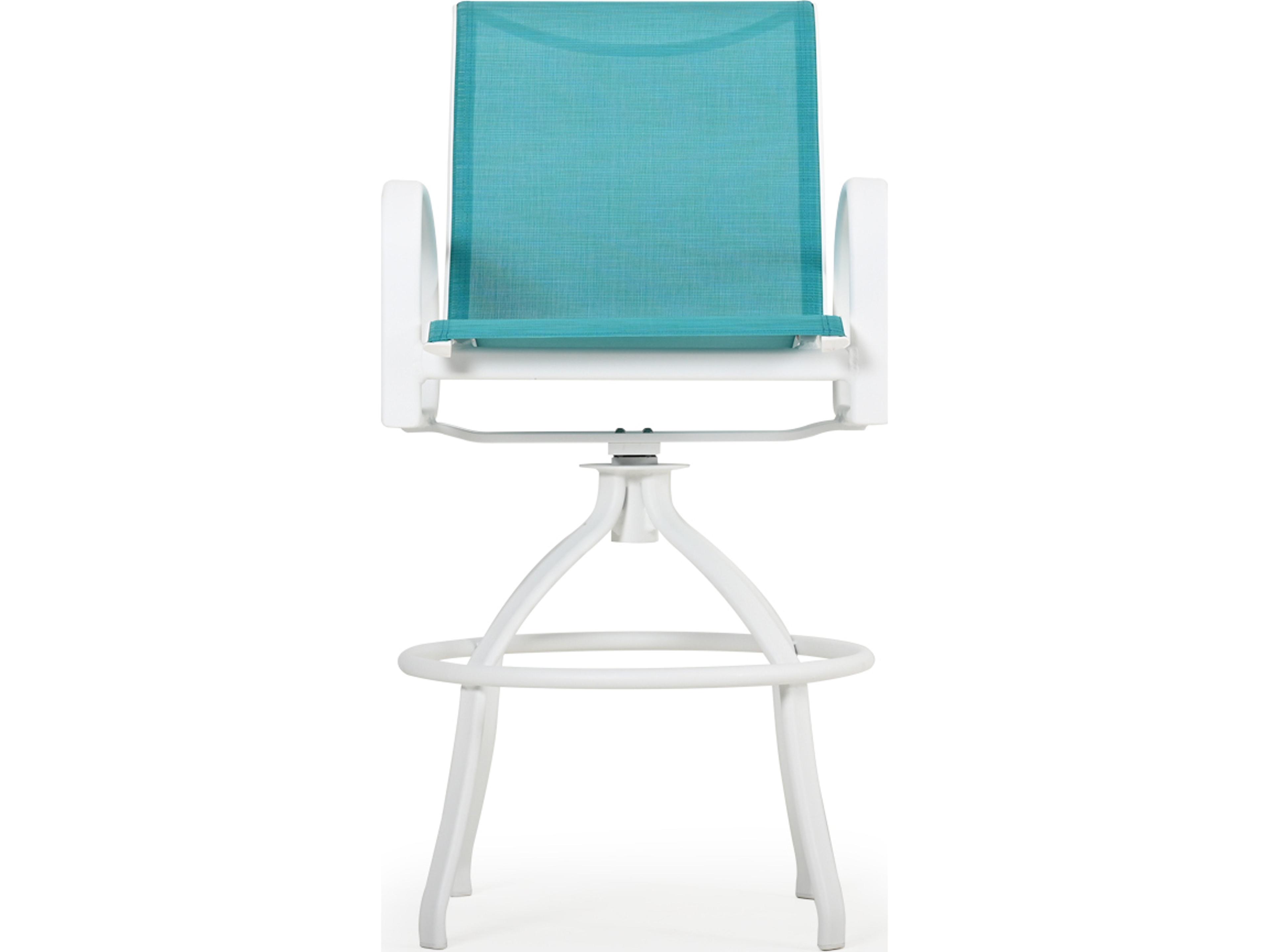 Sandoval Aluminum Sling Swivel Patio Bar Stool