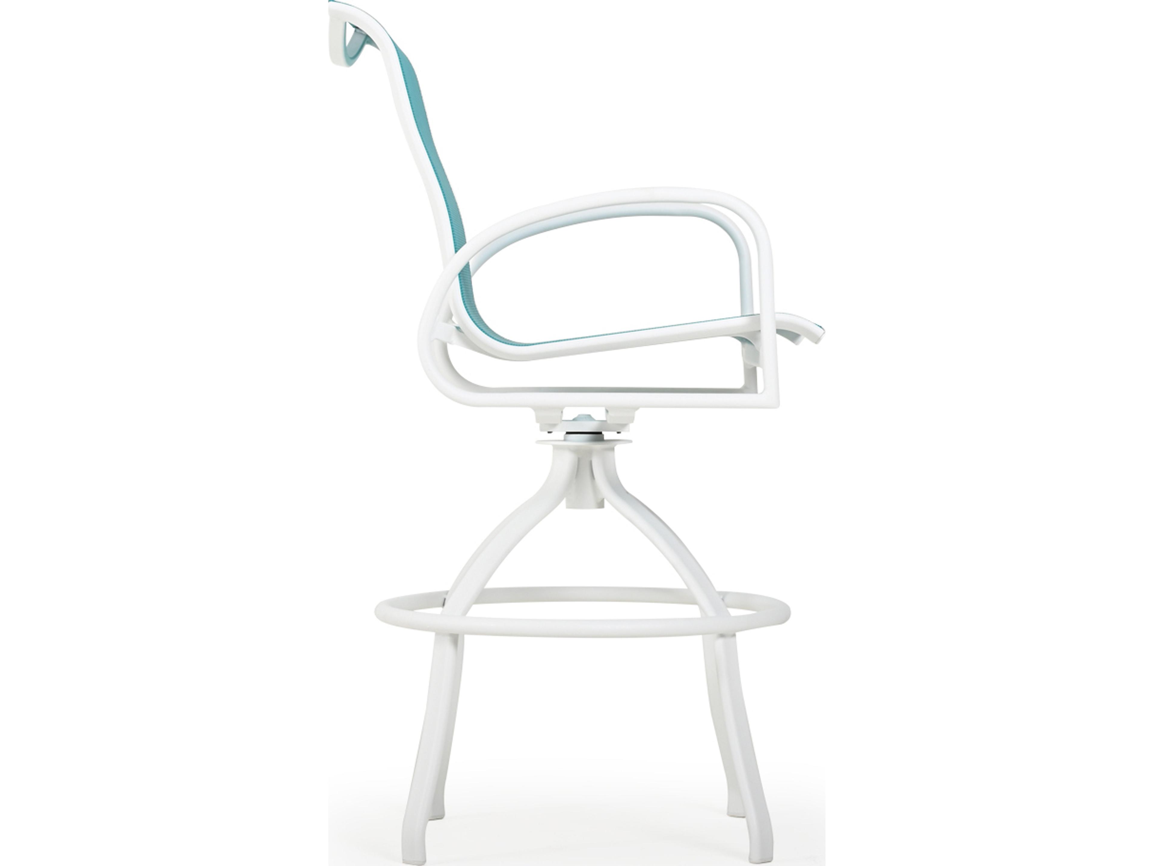 Watermark Living Sandoval Aluminum Sling Swivel Patio Bar Stool