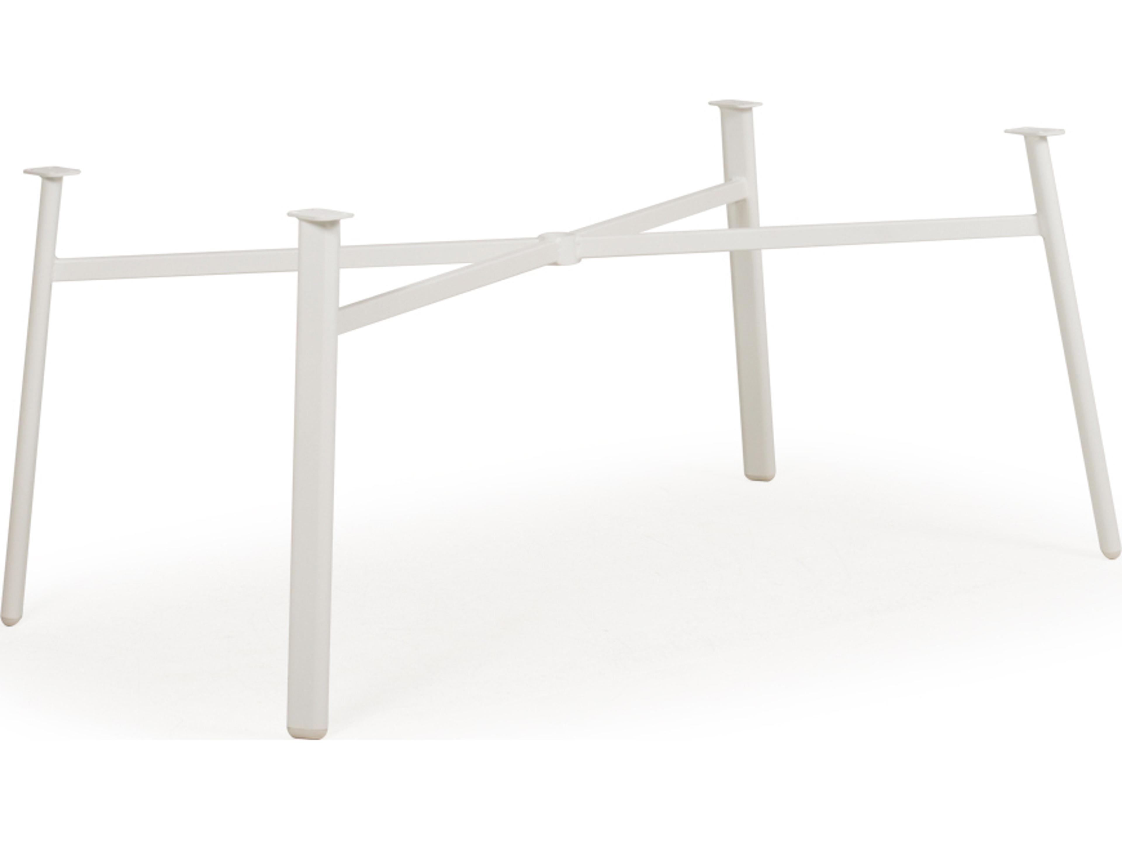 Palm Springs Rattan Sandoval Aluminum Rectangle Dining Table Base